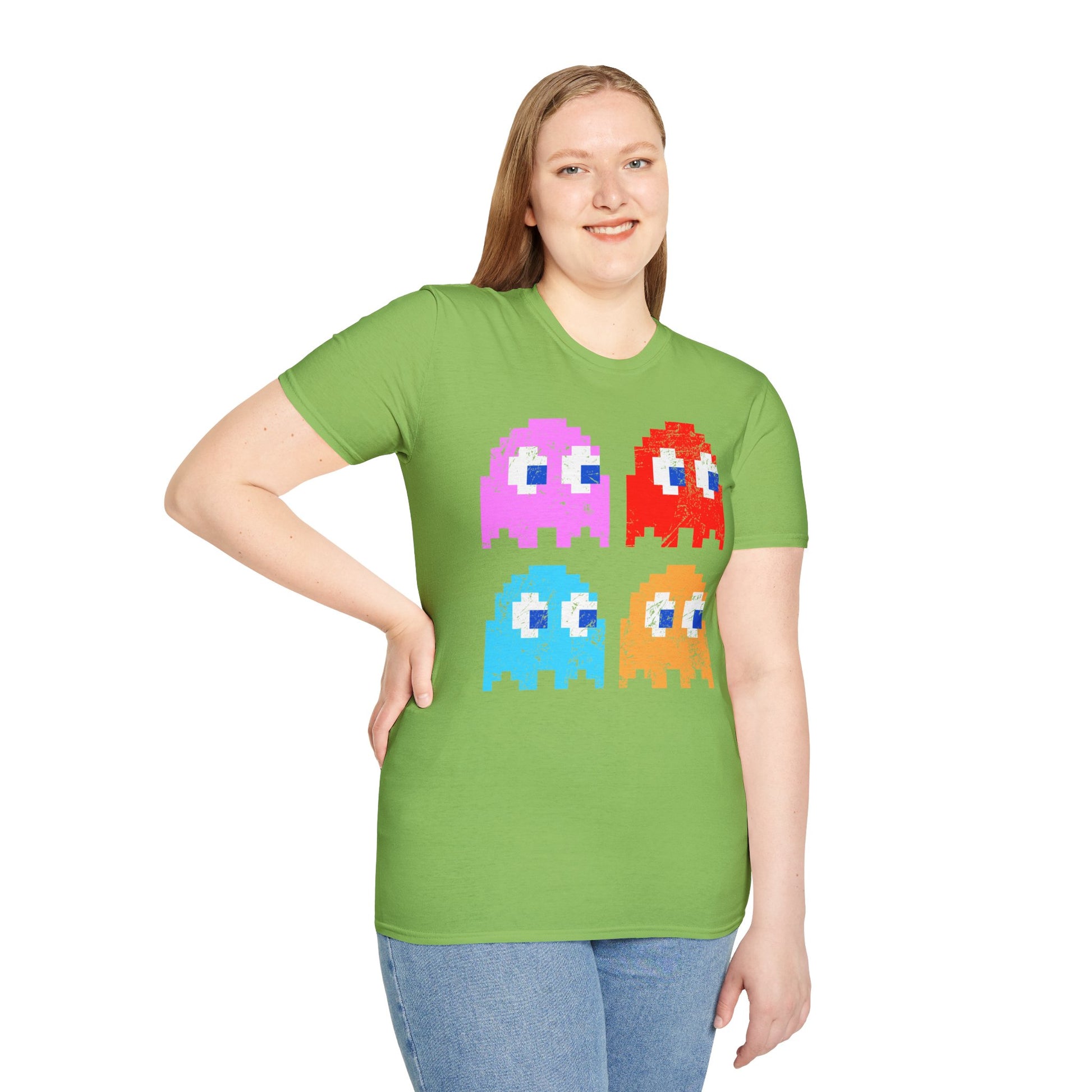 Video Game Figures | Unisex Softstyle T-Shirt - Conthur Shop