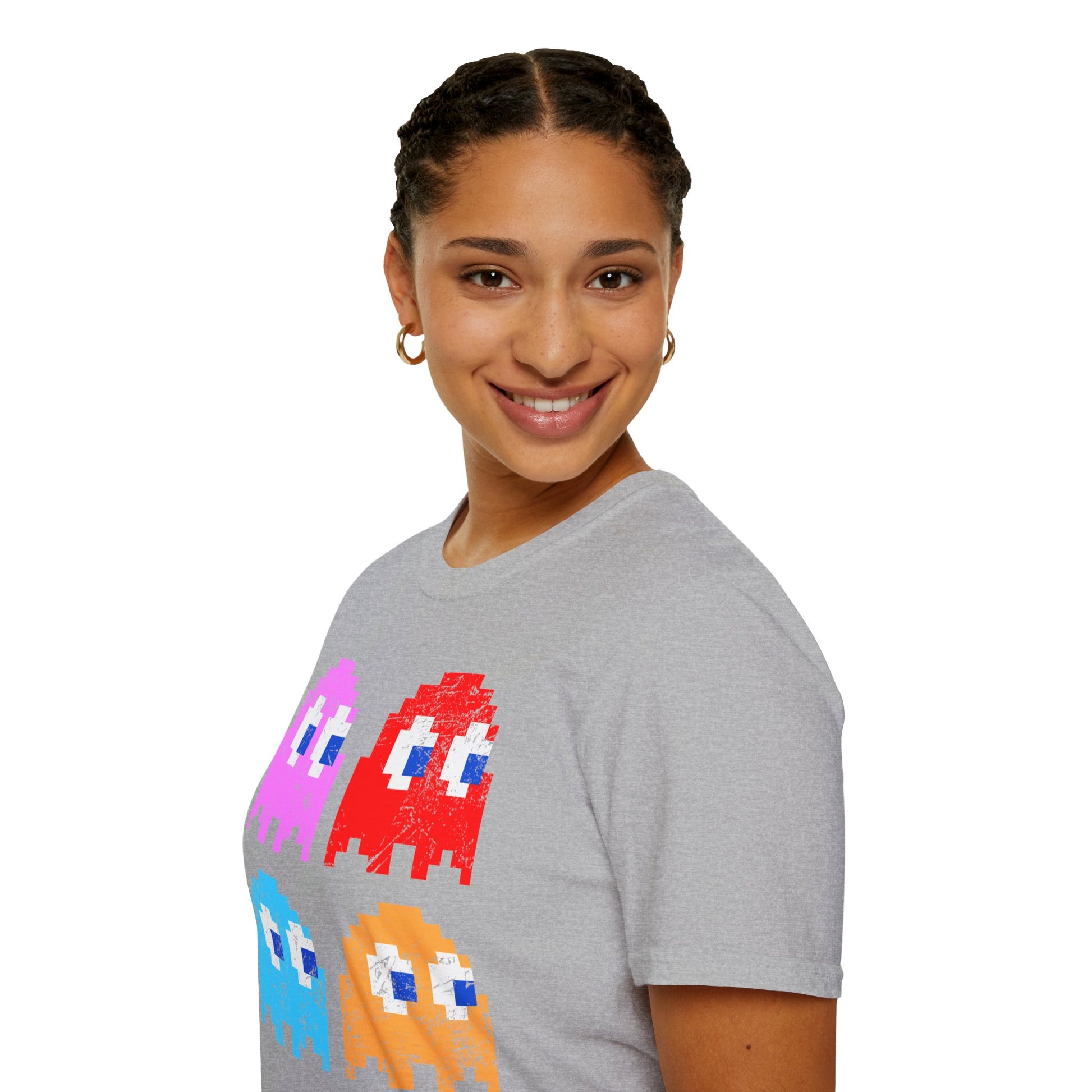 Video Game Figures | Unisex Softstyle T-Shirt - Conthur Shop