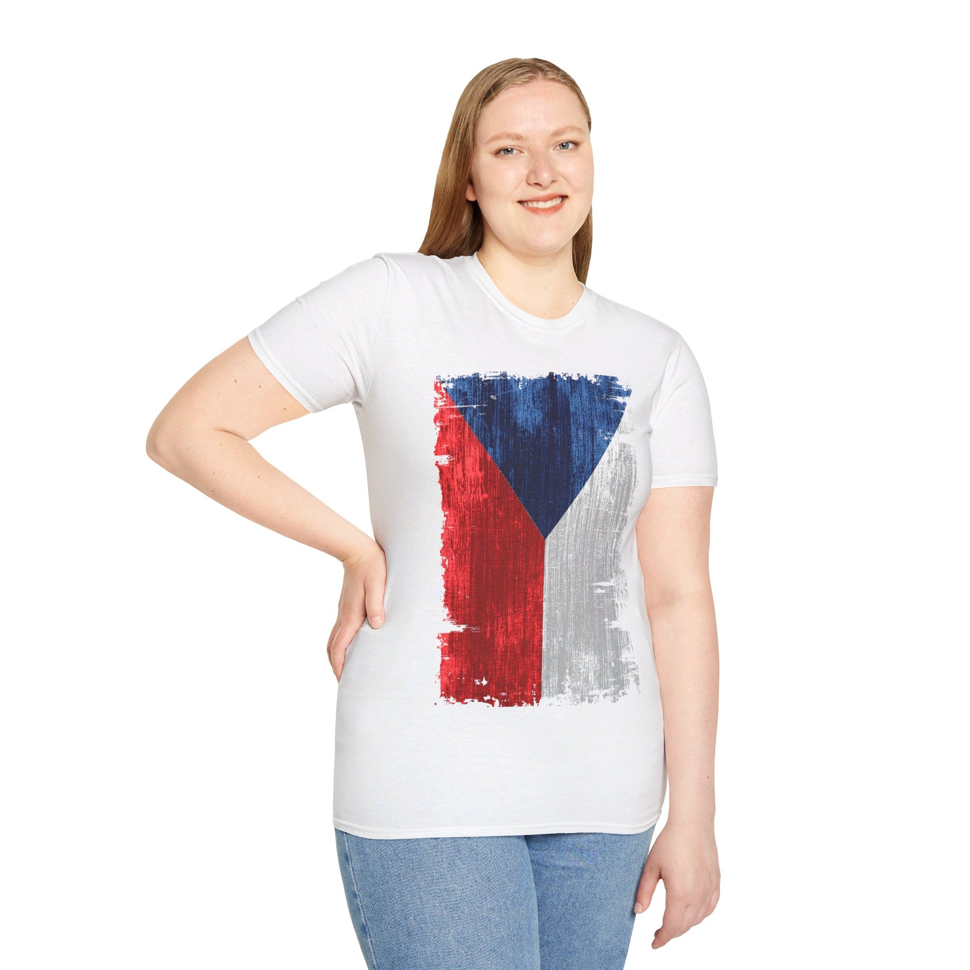 Czech Republic | Flag | Unisex Softstyle T-Shirt - Conthur Shop