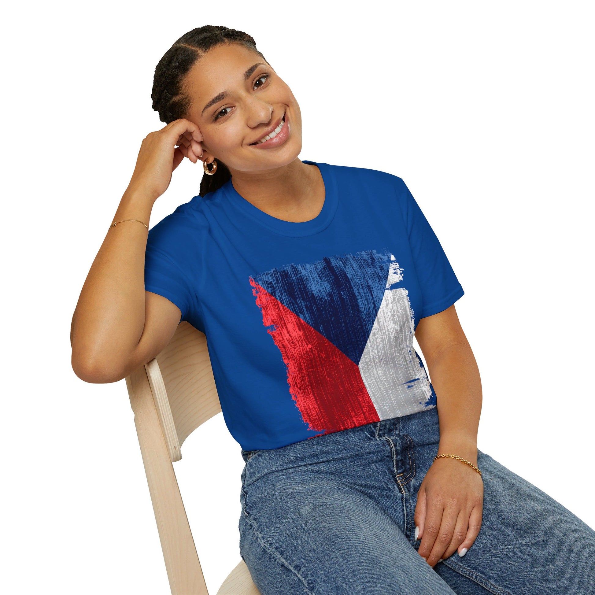 Czech Republic | Flag | Unisex Softstyle T-Shirt - Conthur Shop