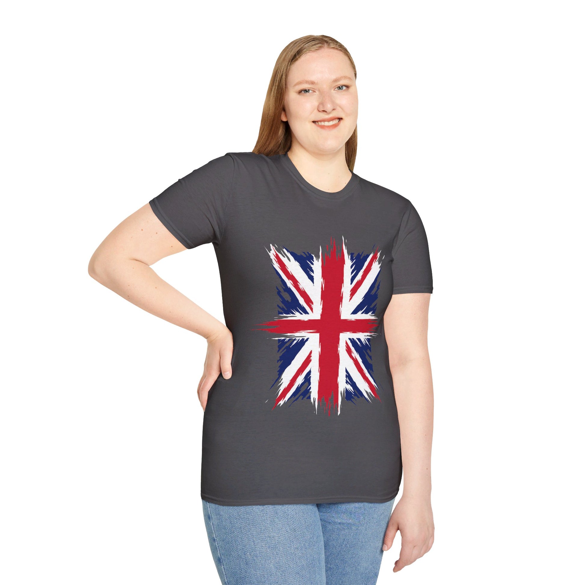 Great Britain | Union Jack | Flag | Fahne | Unisex Softstyle T-Shirt - Conthur Shop