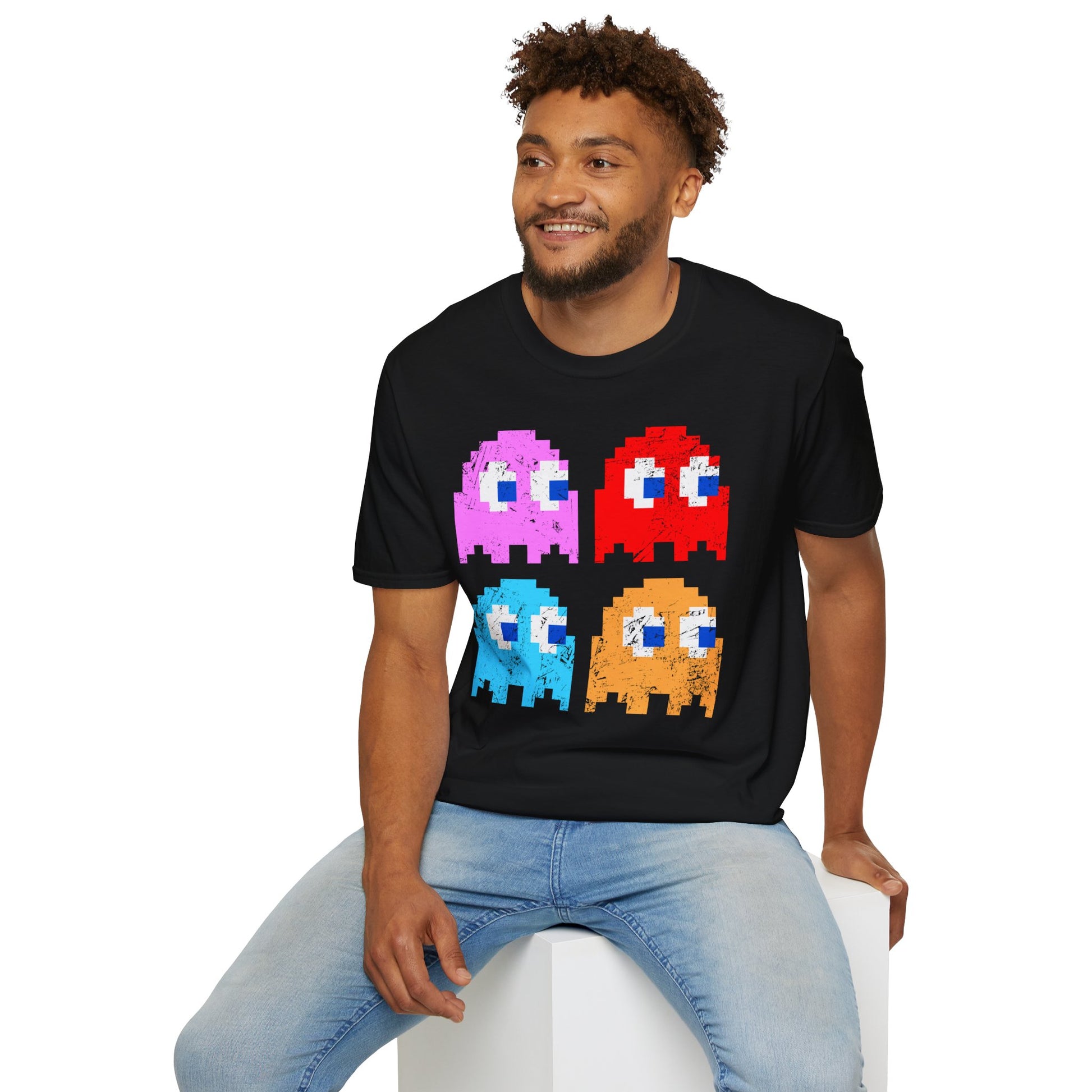 Video Game Figures | Unisex Softstyle T-Shirt - Conthur Shop