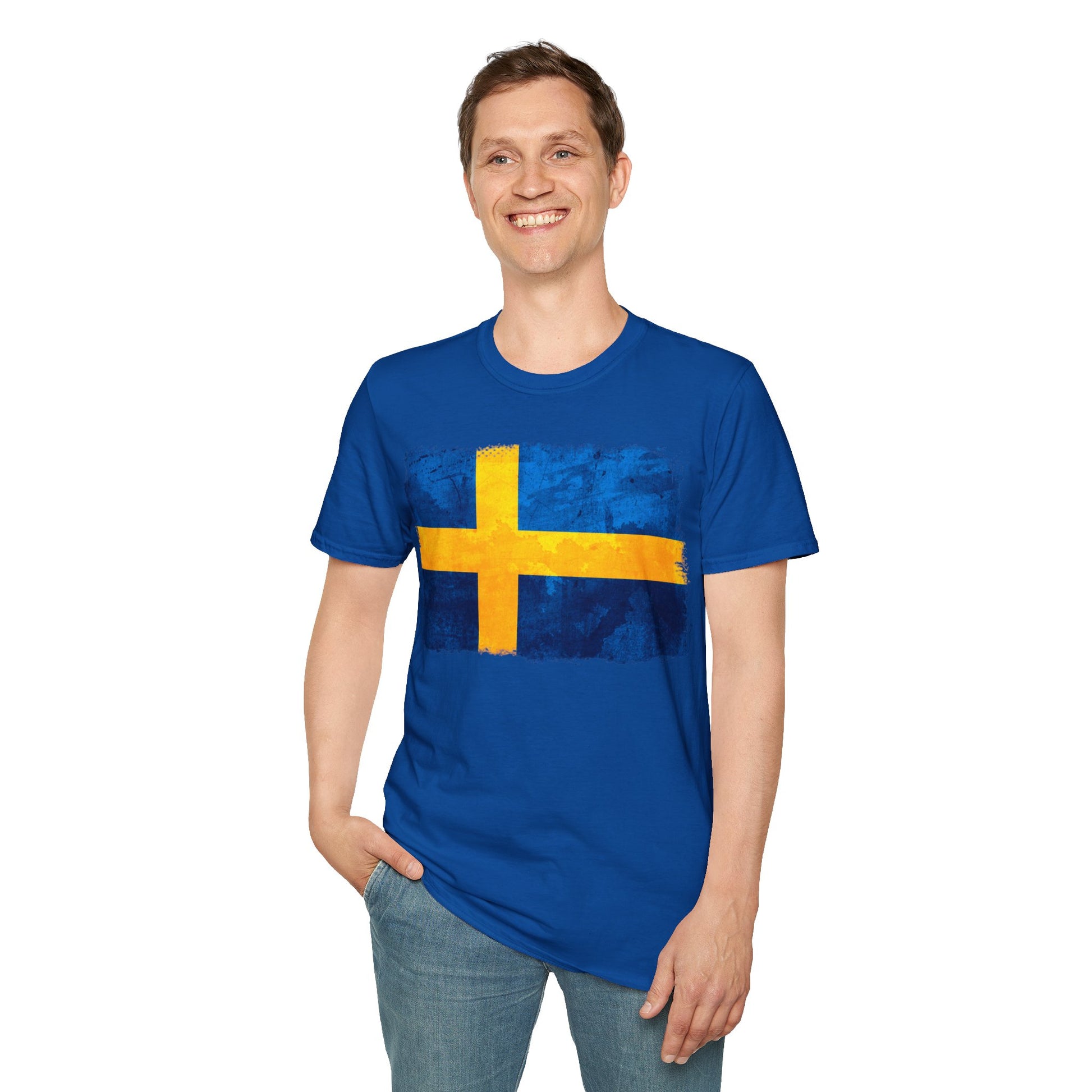 Sweden Flag | Unisex Softstyle T-Shirt - Conthur Shop