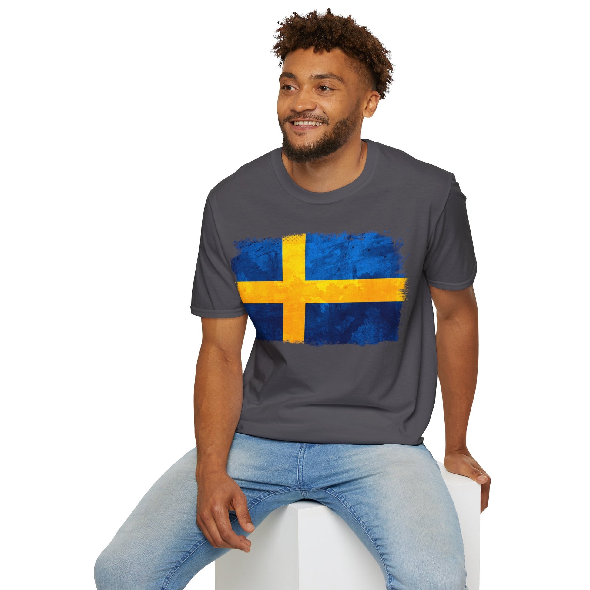 Sweden Flag | Unisex Softstyle T-Shirt - Conthur Shop