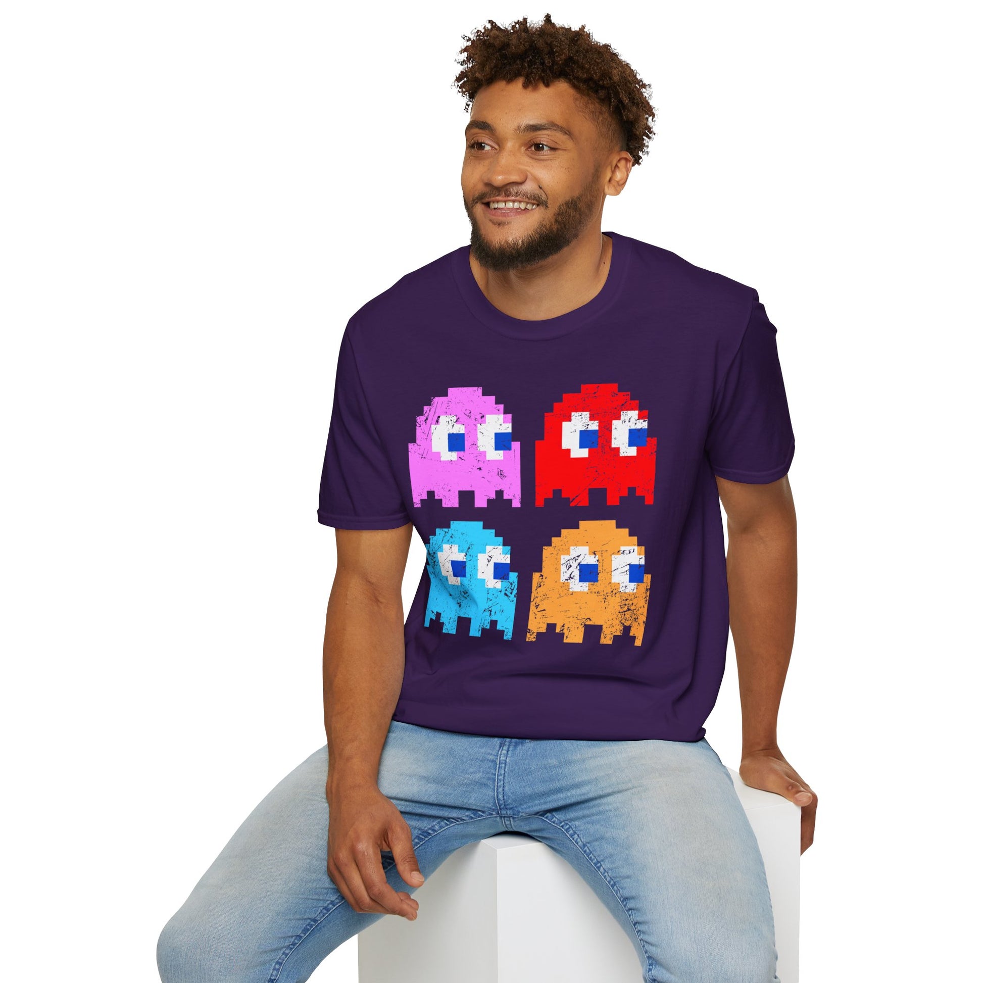 Video Game Figures | Unisex Softstyle T-Shirt - Conthur Shop