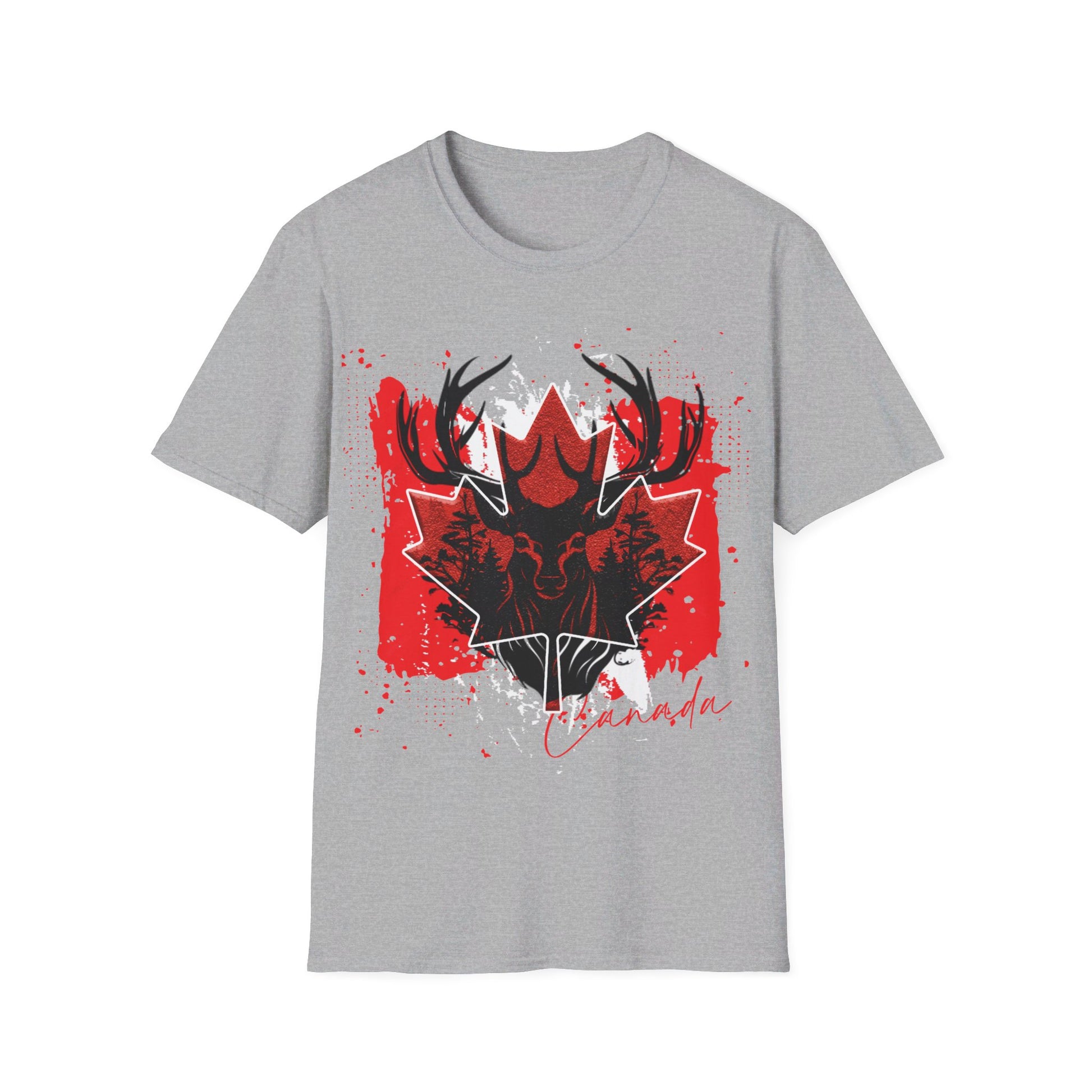 Canada | Deer | Unisex Softstyle T-Shirt - Conthur Shop