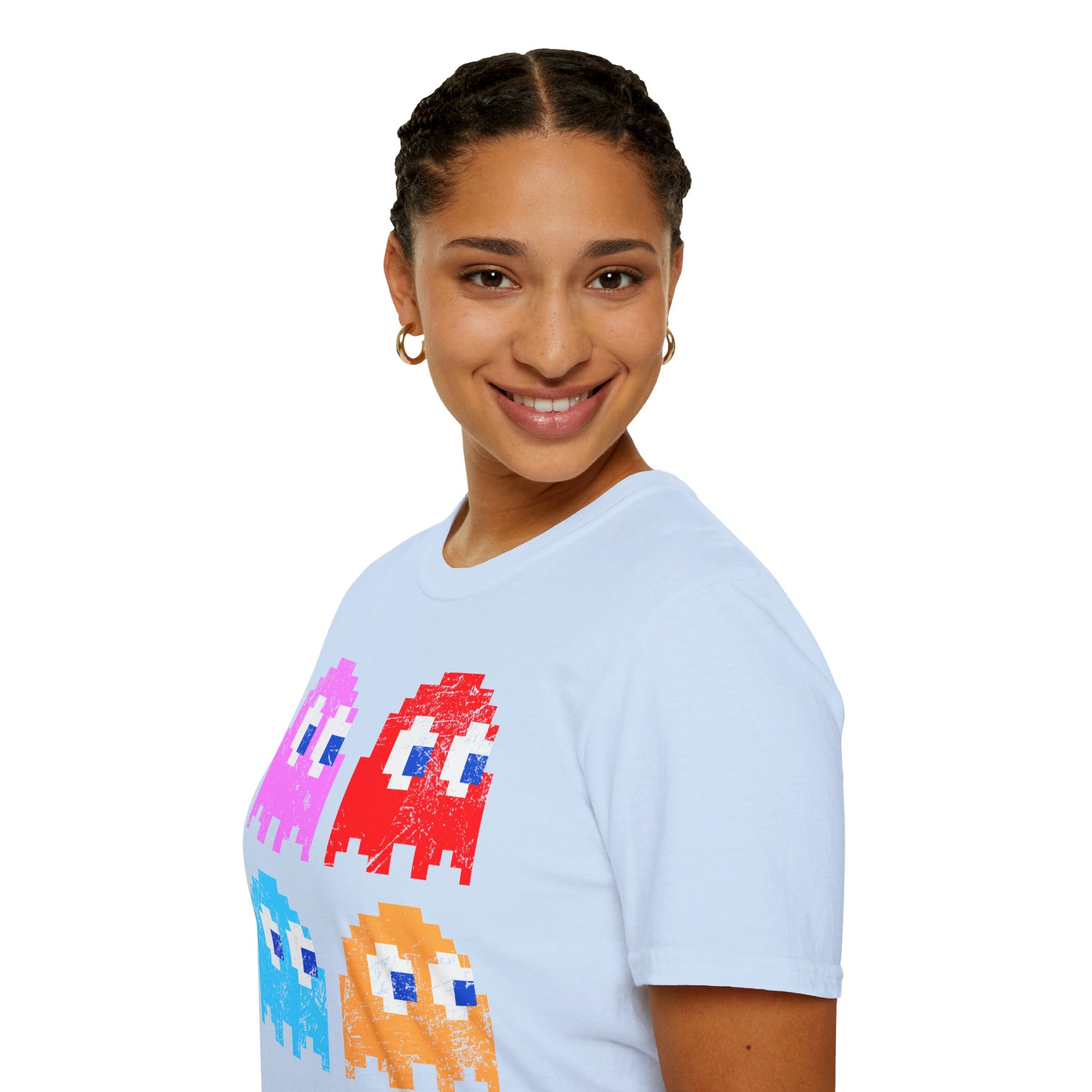 Video Game Figures | Unisex Softstyle T-Shirt - Conthur Shop