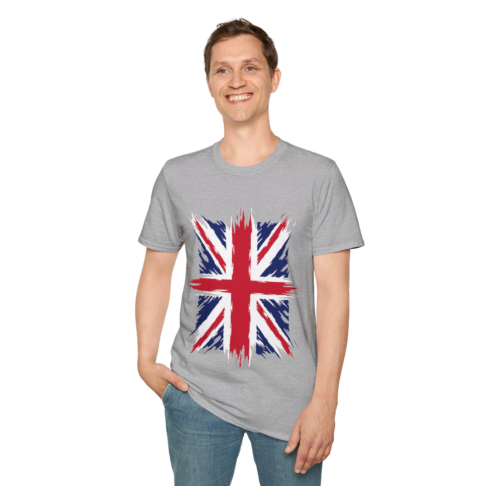 Great Britain | Union Jack | Flag | Fahne | Unisex Softstyle T-Shirt - Conthur Shop