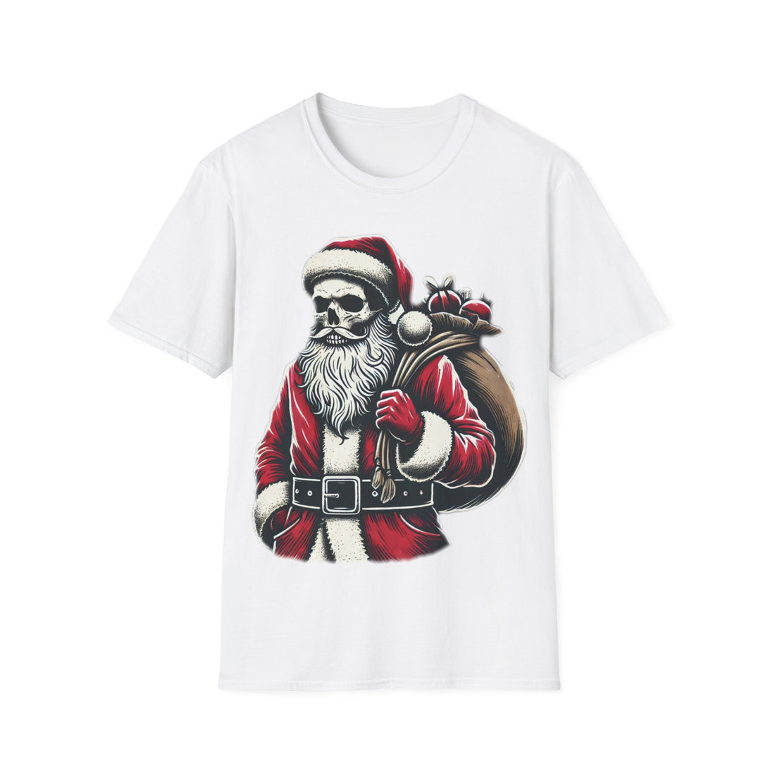 Santa Skull | Unisex Softstyle T-Shirt