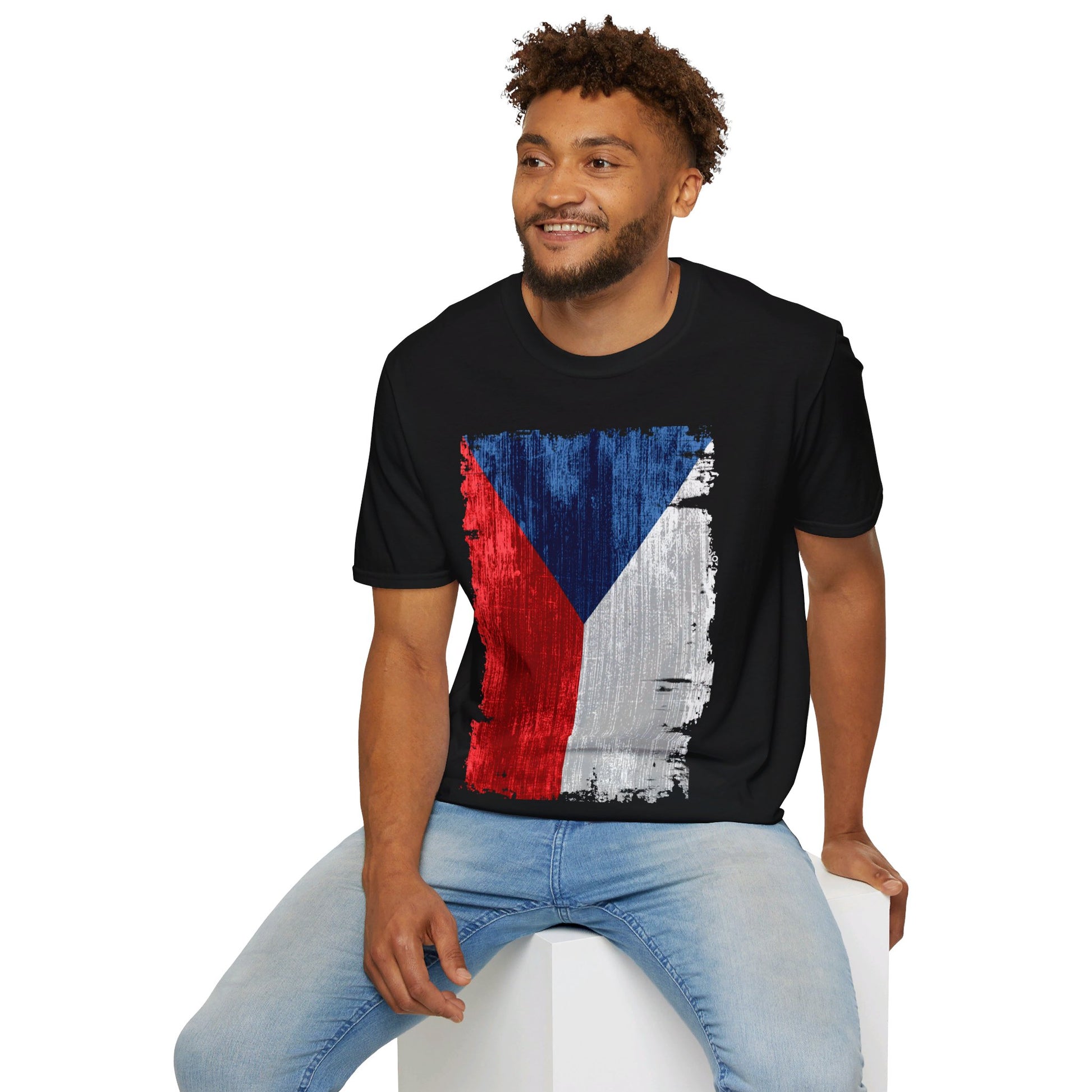 Czech Republic | Flag | Unisex Softstyle T-Shirt - Conthur Shop