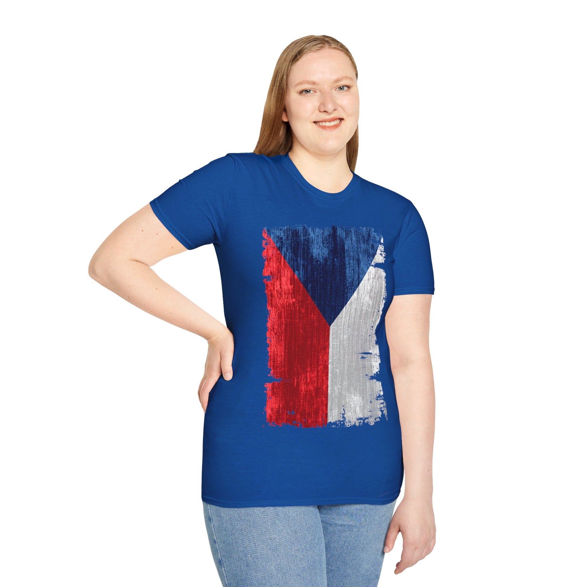 Czech Republic | Flag | Unisex Softstyle T-Shirt - Conthur Shop