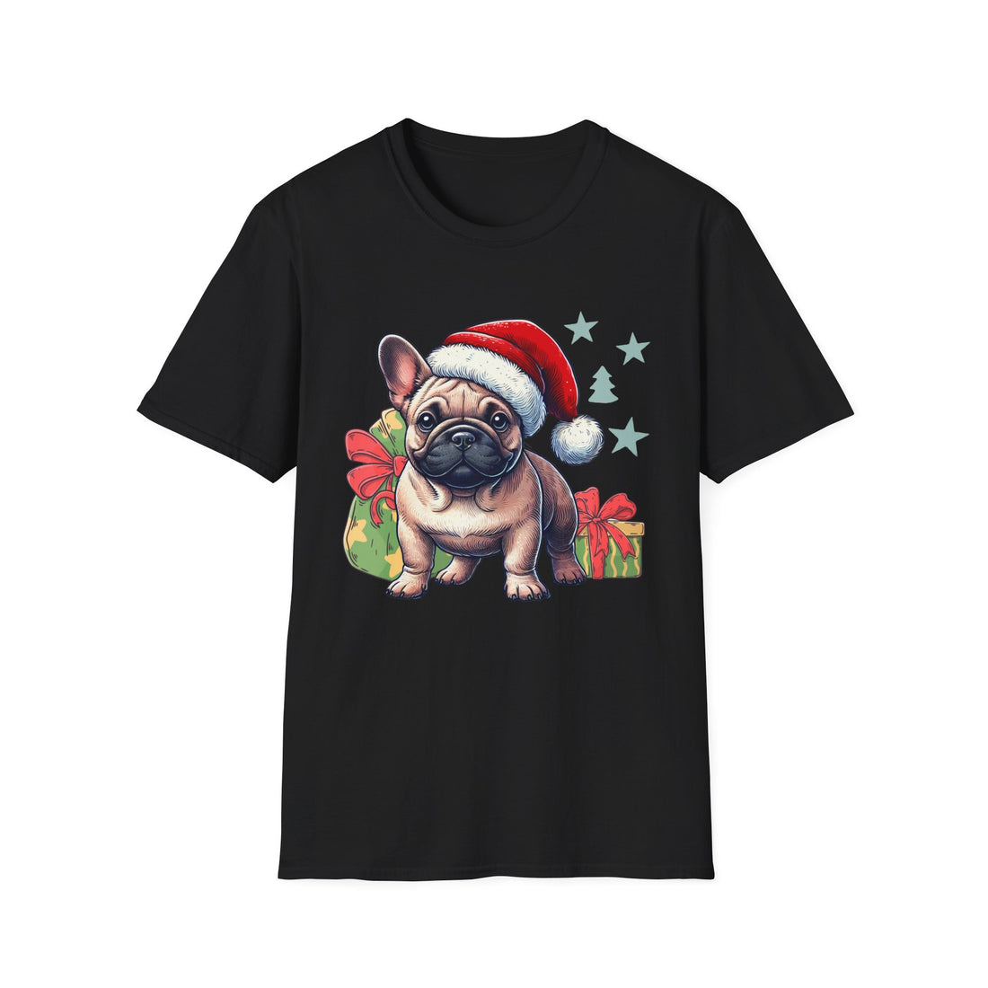 Christmas Bulldog | Unisex Softstyle T-Shirt