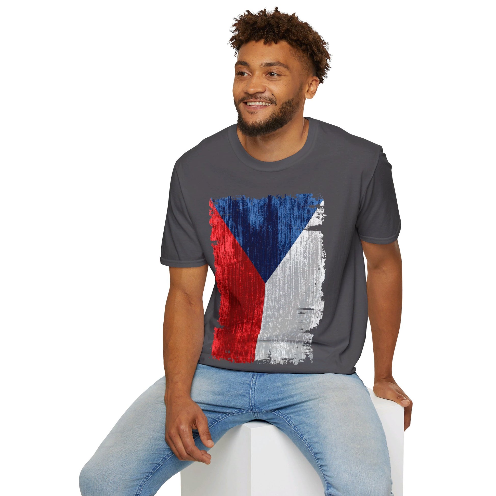 Czech Republic | Flag | Unisex Softstyle T-Shirt - Conthur Shop