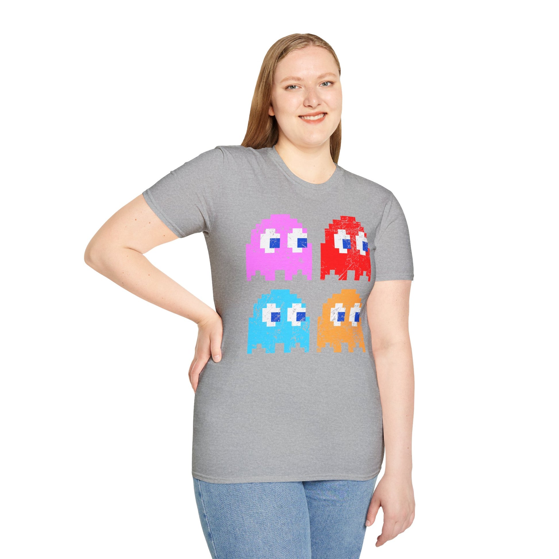 Video Game Figures | Unisex Softstyle T-Shirt - Conthur Shop