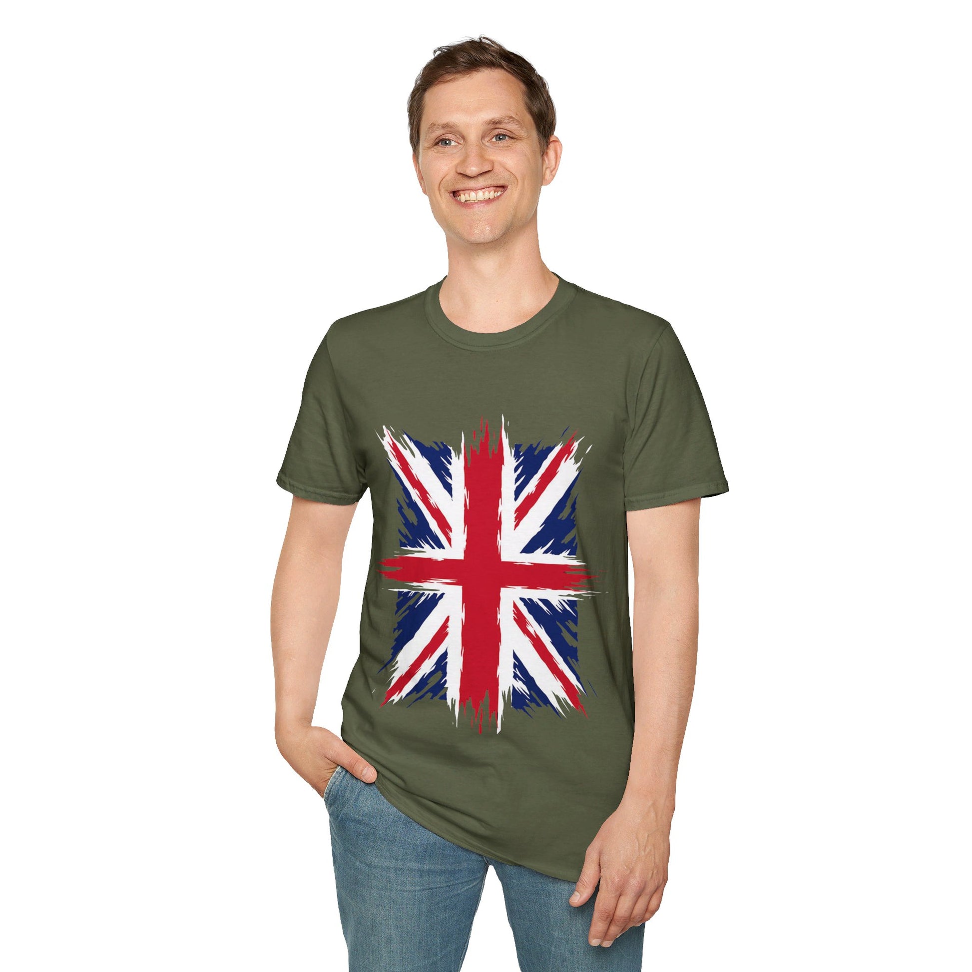 Great Britain | Union Jack | Flag | Fahne | Unisex Softstyle T-Shirt - Conthur Shop