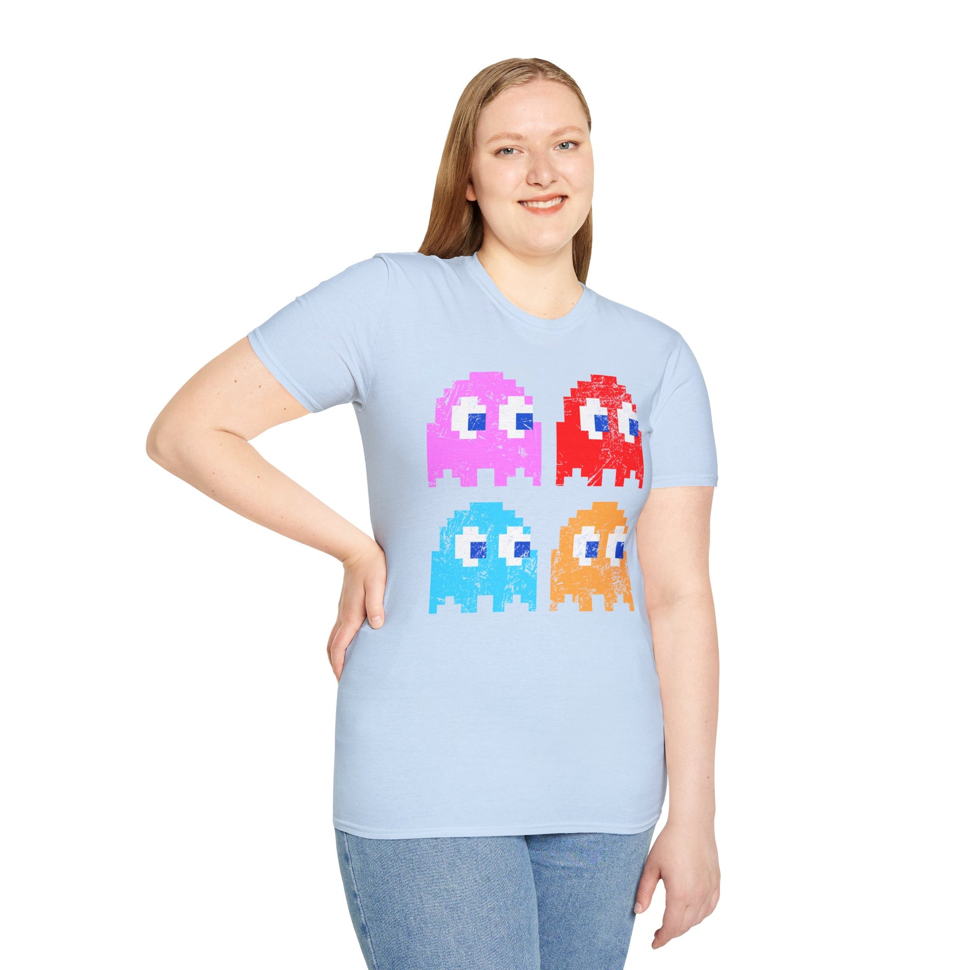 Video Game Figures | Unisex Softstyle T-Shirt - Conthur Shop