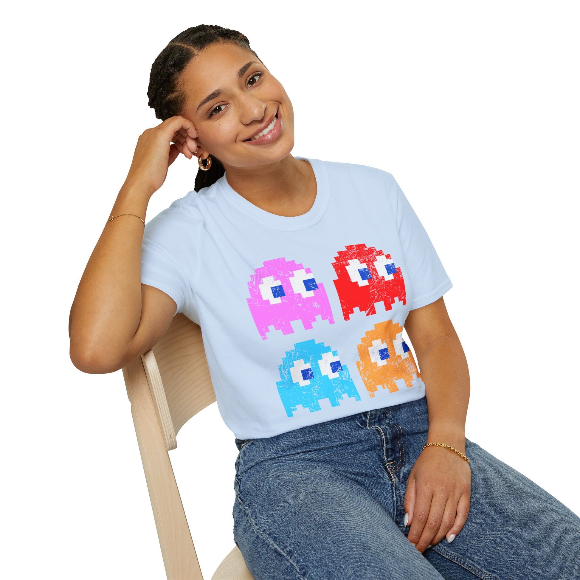 Video Game Figures | Unisex Softstyle T-Shirt - Conthur Shop