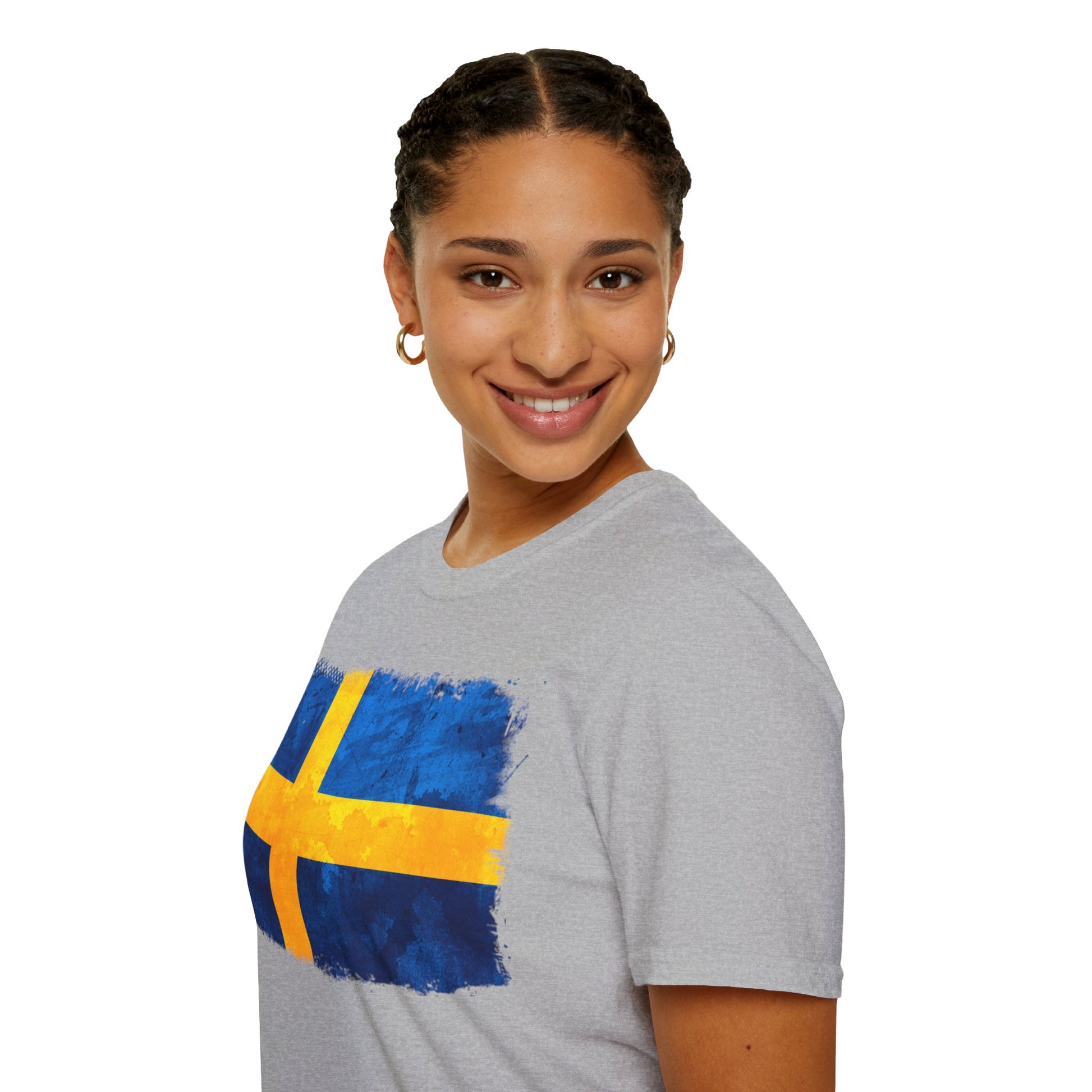 Sweden Flag | Unisex Softstyle T-Shirt - Conthur Shop