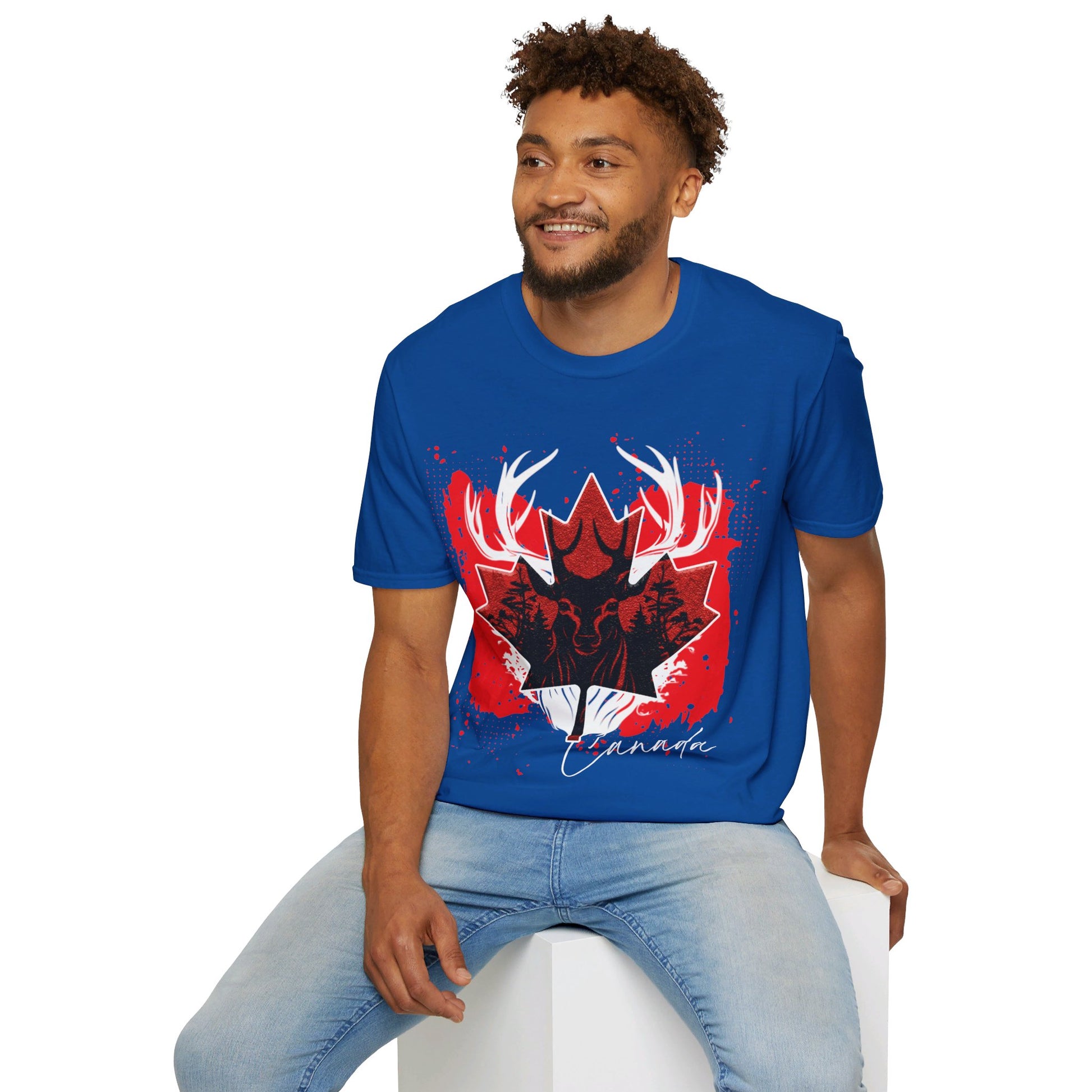 Canada | Deer | Unisex Softstyle T-Shirt - Conthur Shop