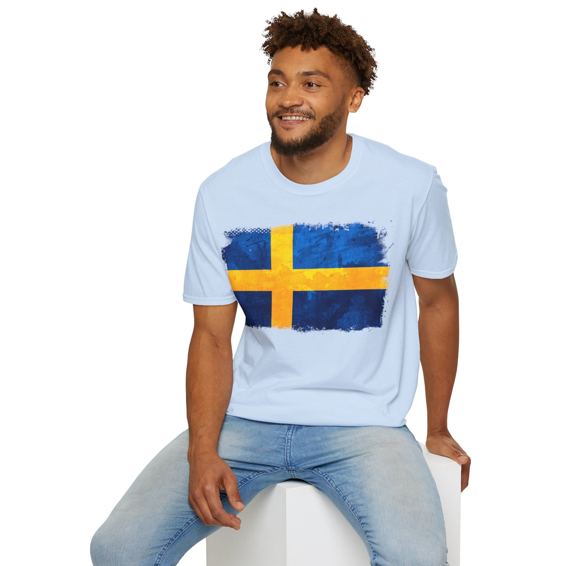 Sweden Flag | Unisex Softstyle T-Shirt - Conthur Shop