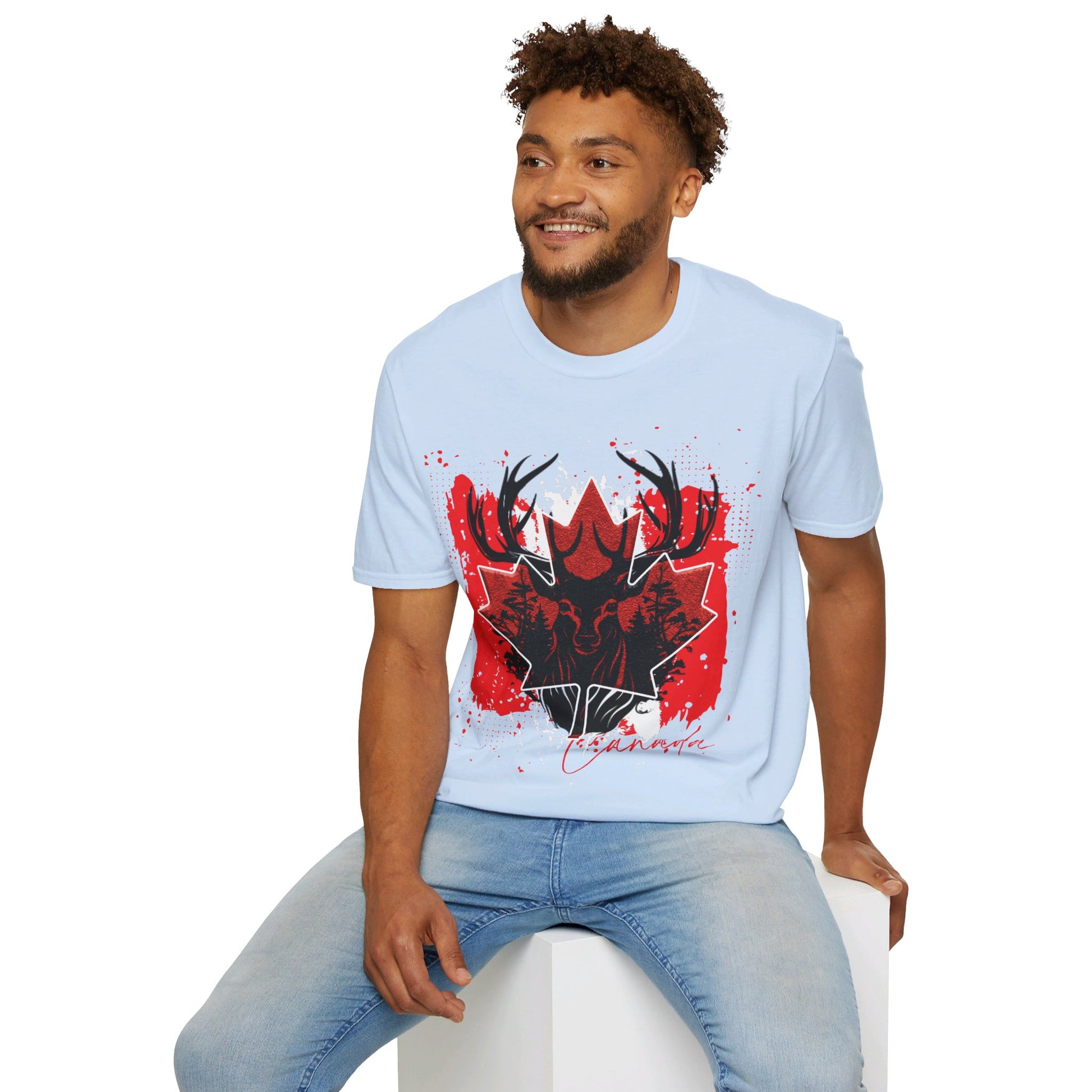 Canada | Deer | Unisex Softstyle T-Shirt - Conthur Shop