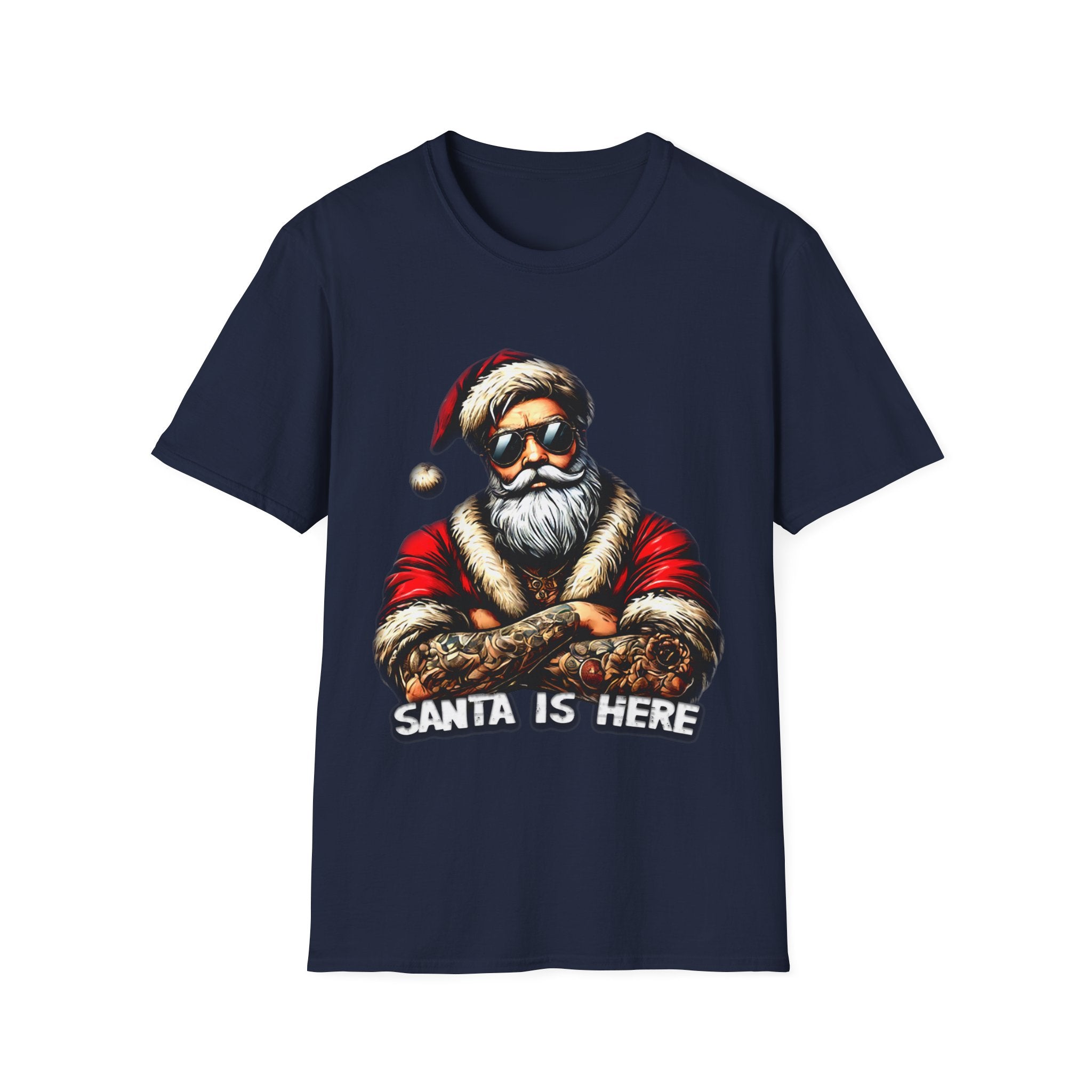 Santa Is Here | Unisex Softstyle T-Shirt S-4XL