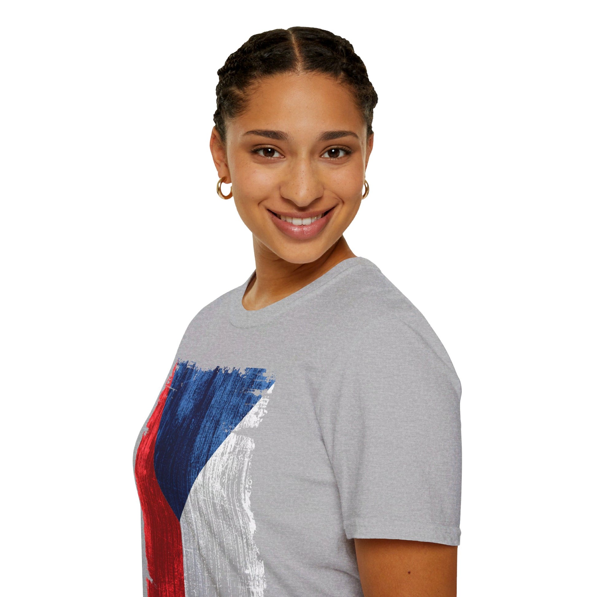 Czech Republic | Flag | Unisex Softstyle T-Shirt - Conthur Shop