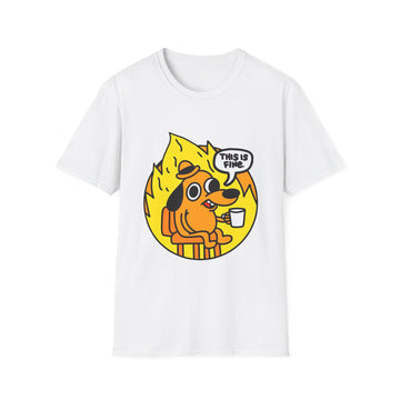 This is fine | Unisex Softstyle T-Shirt