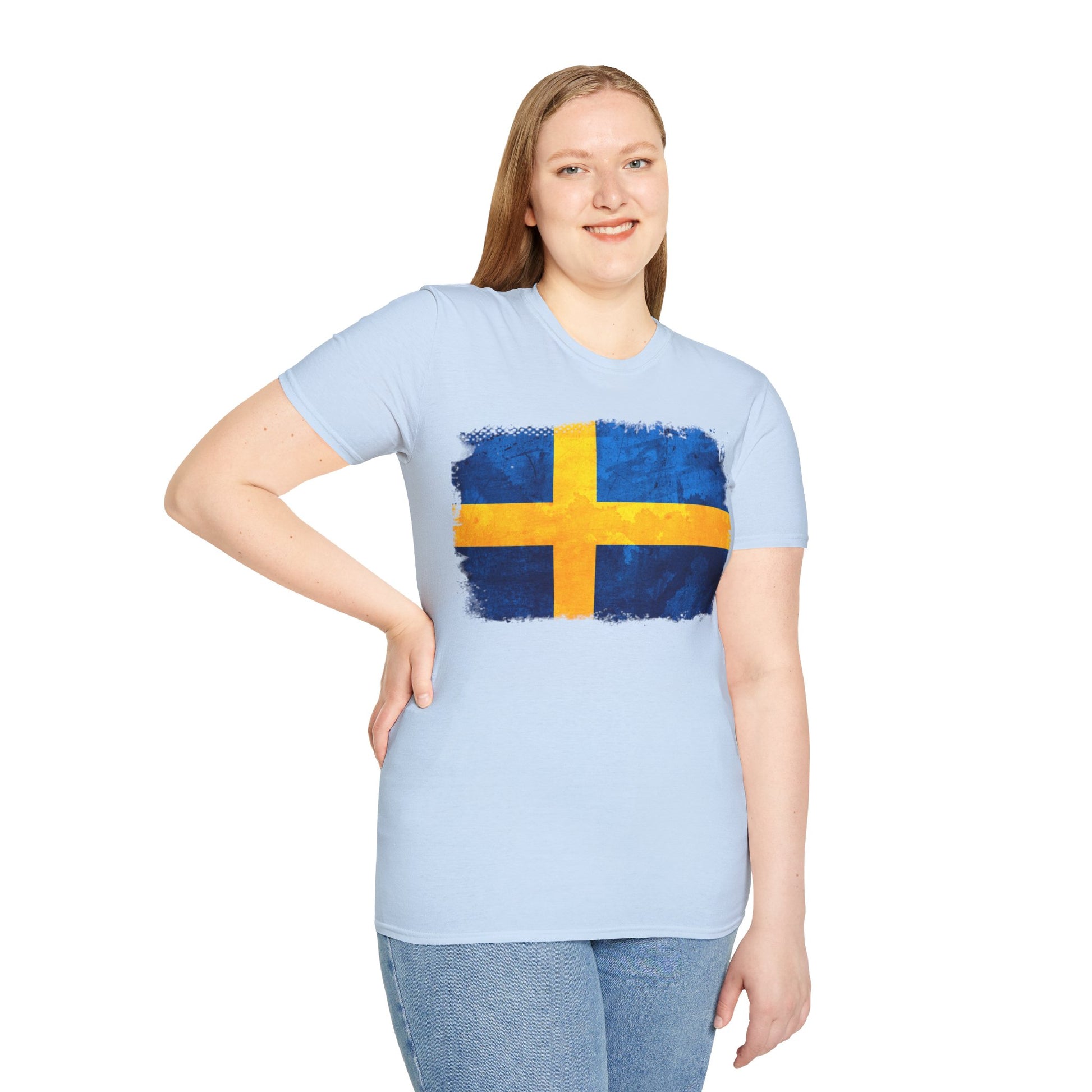 Sweden Flag | Unisex Softstyle T-Shirt - Conthur Shop