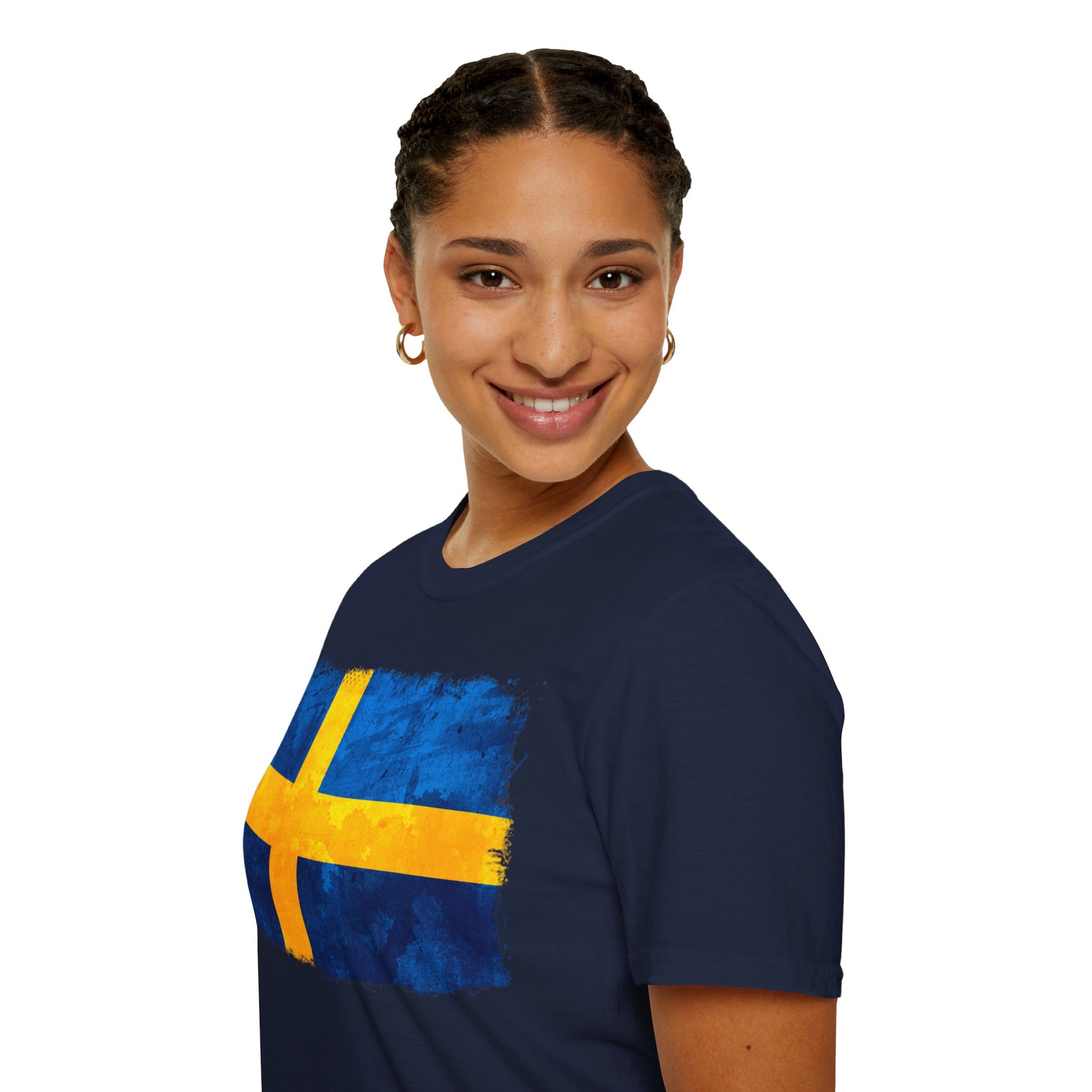 Sweden Flag | Unisex Softstyle T-Shirt - Conthur Shop