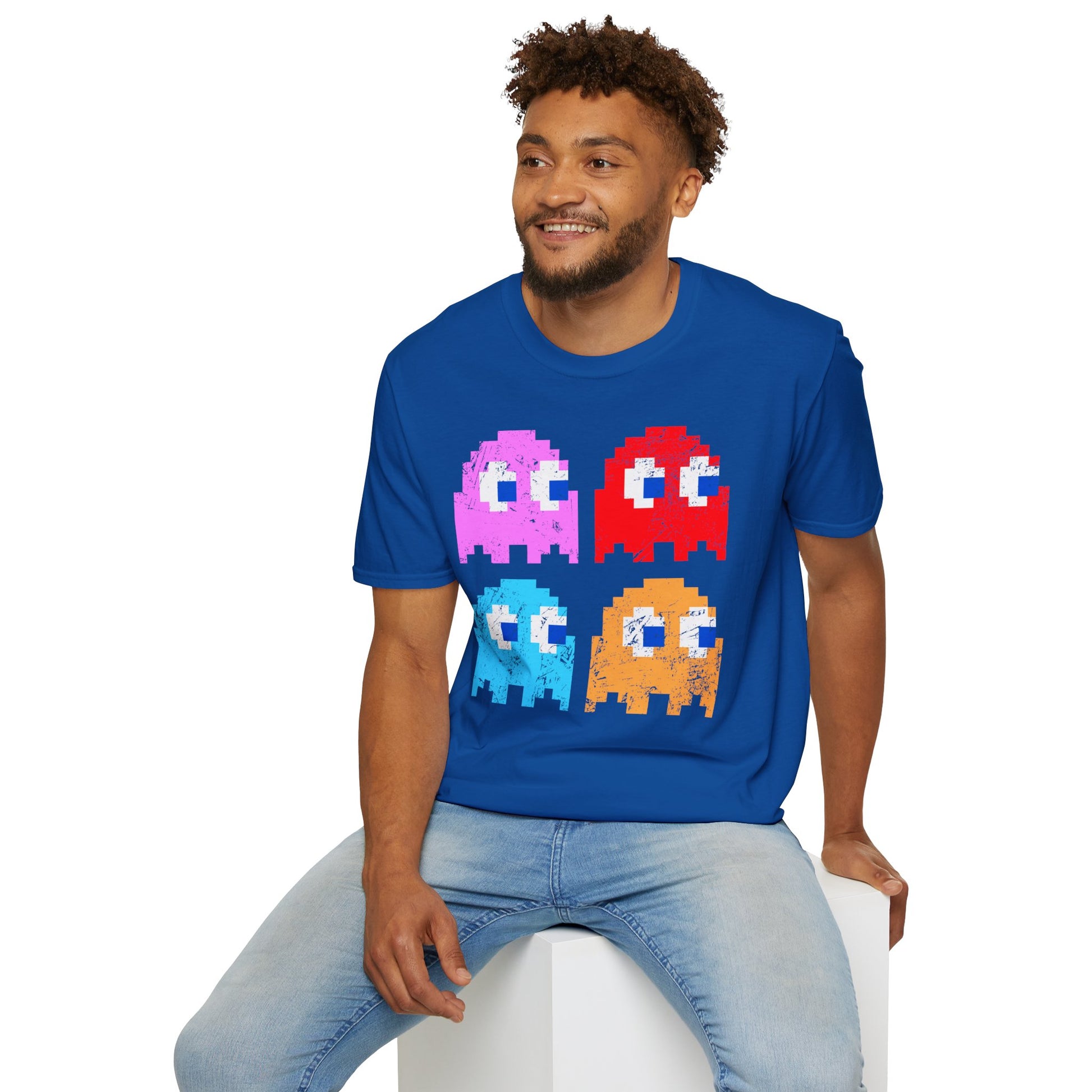 Video Game Figures | Unisex Softstyle T-Shirt - Conthur Shop