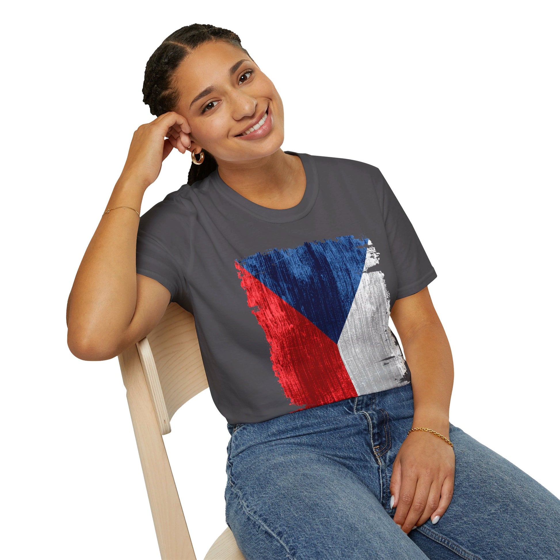 Czech Republic | Flag | Unisex Softstyle T-Shirt - Conthur Shop