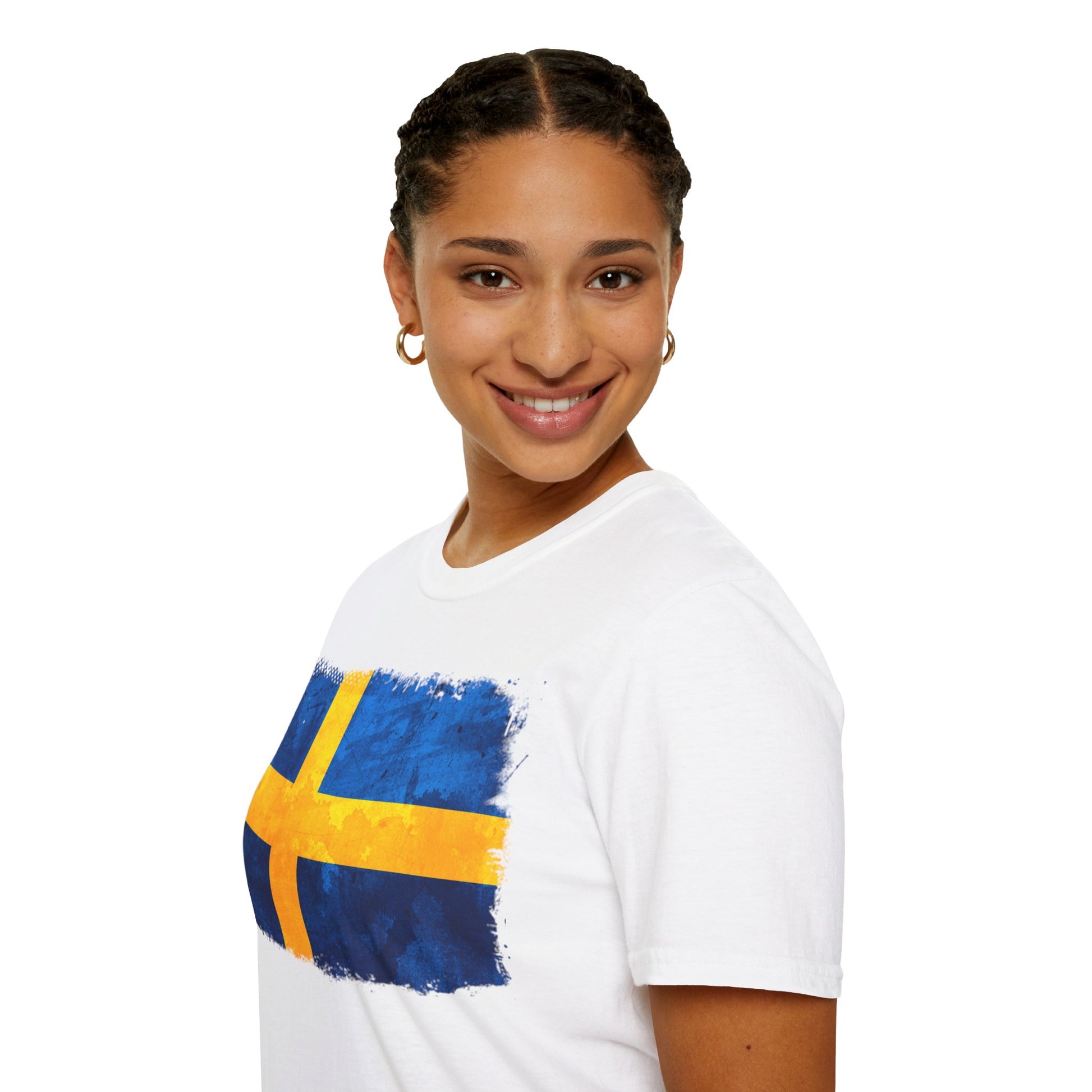 Sweden Flag | Unisex Softstyle T-Shirt - Conthur Shop