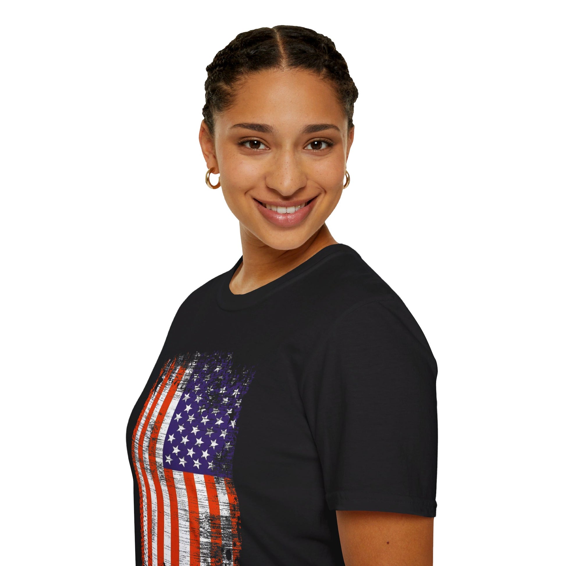 USA | Flag | Unisex Softstyle T-Shirt - Conthur Shop