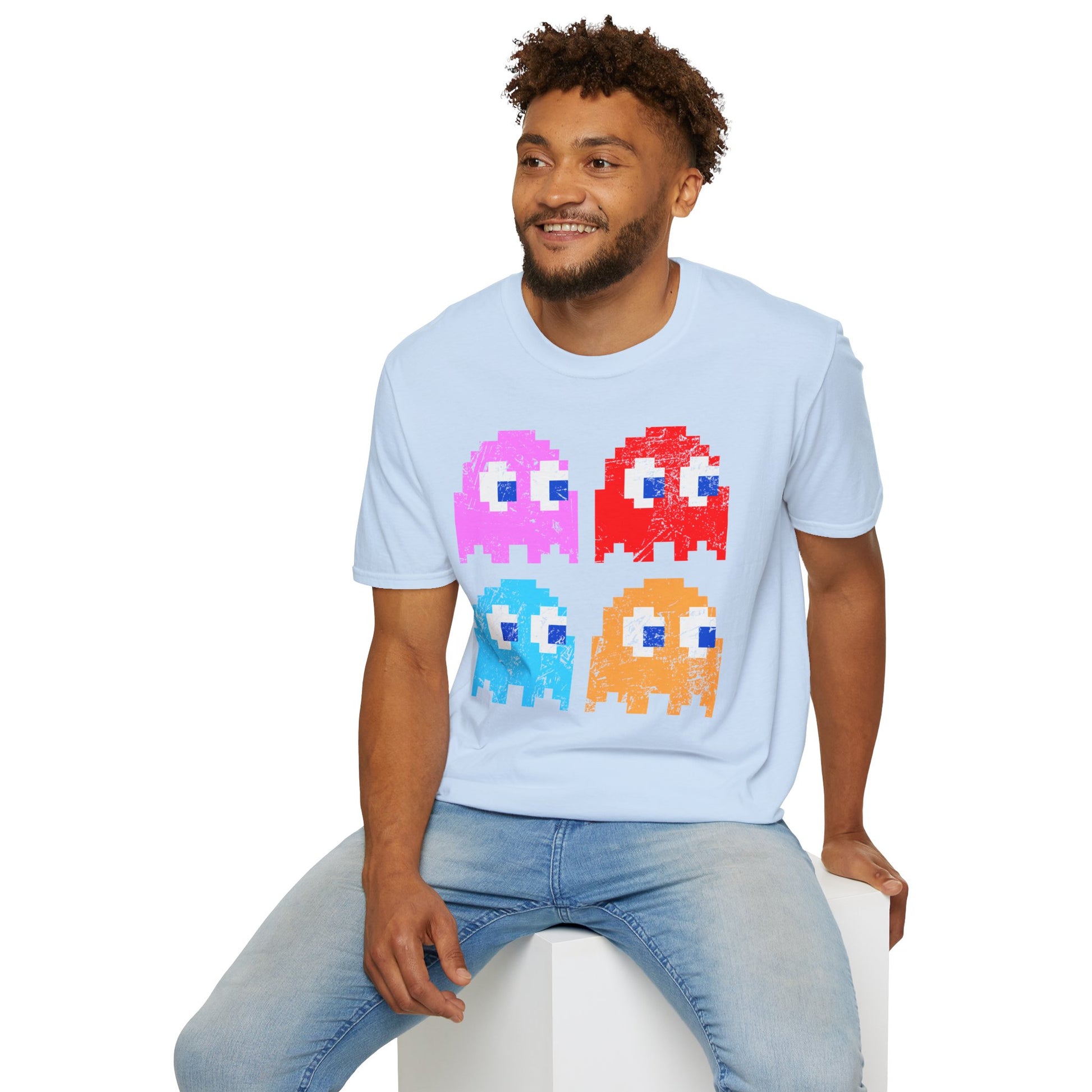 Video Game Figures | Unisex Softstyle T-Shirt - Conthur Shop