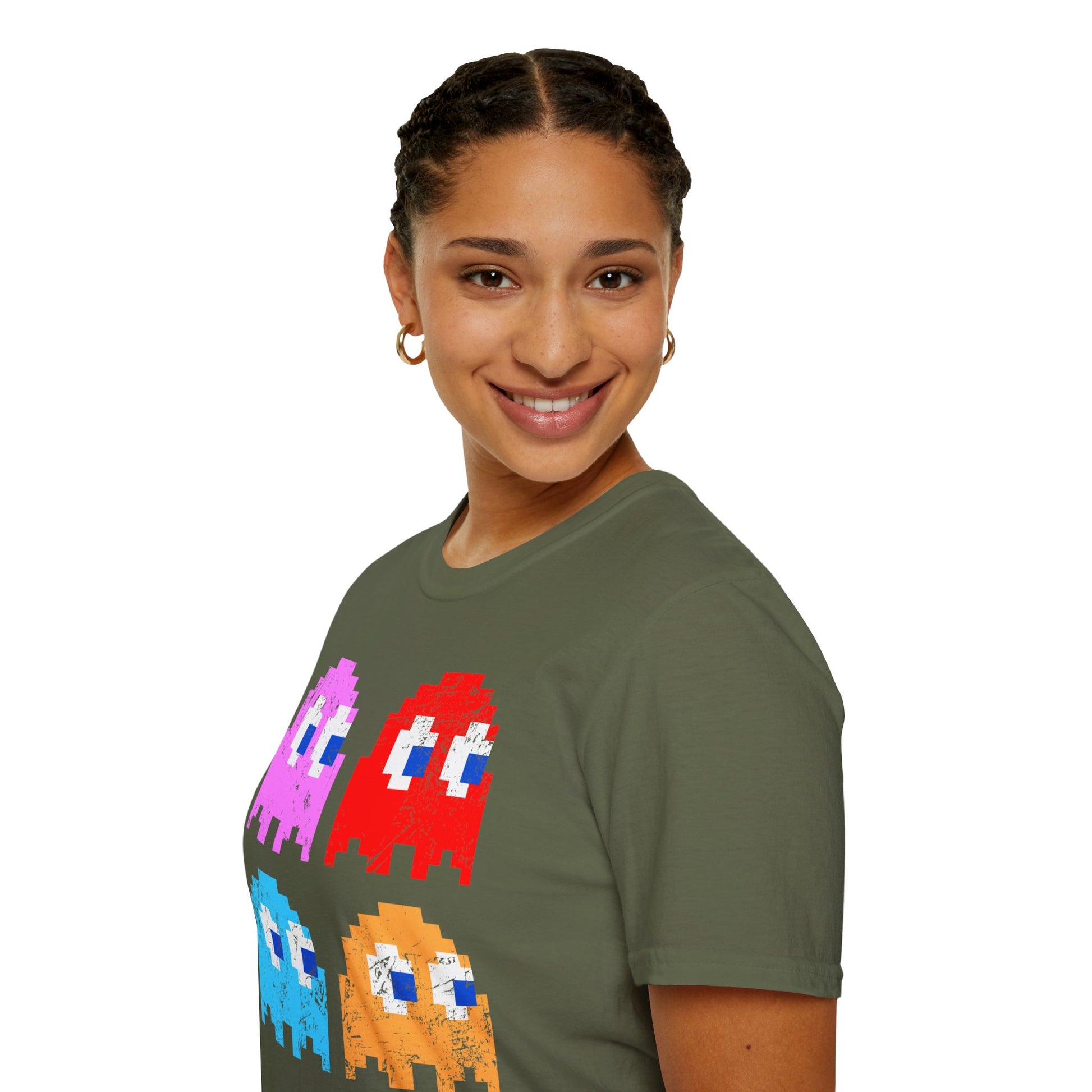 Video Game Figures | Unisex Softstyle T-Shirt - Conthur Shop