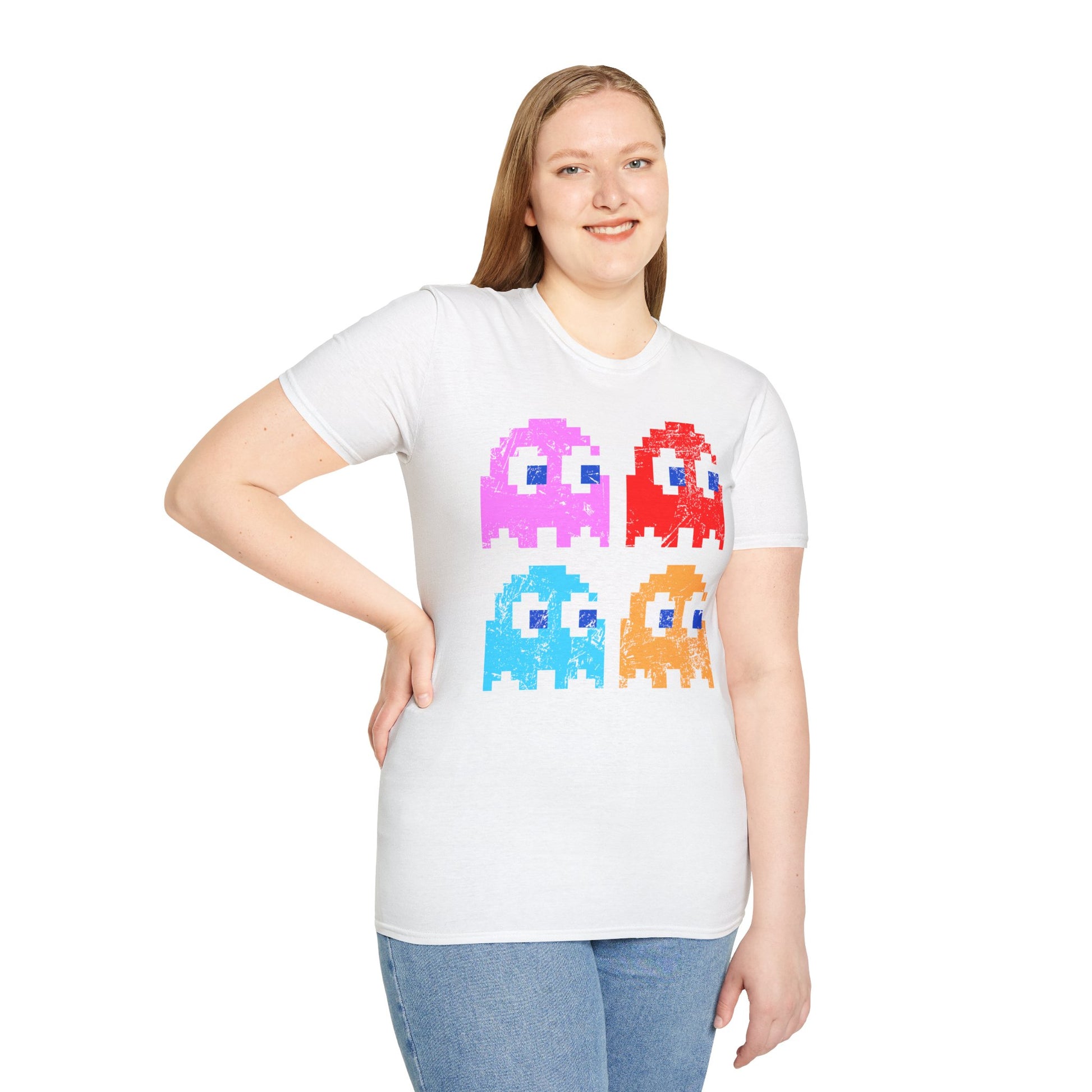 Video Game Figures | Unisex Softstyle T-Shirt - Conthur Shop