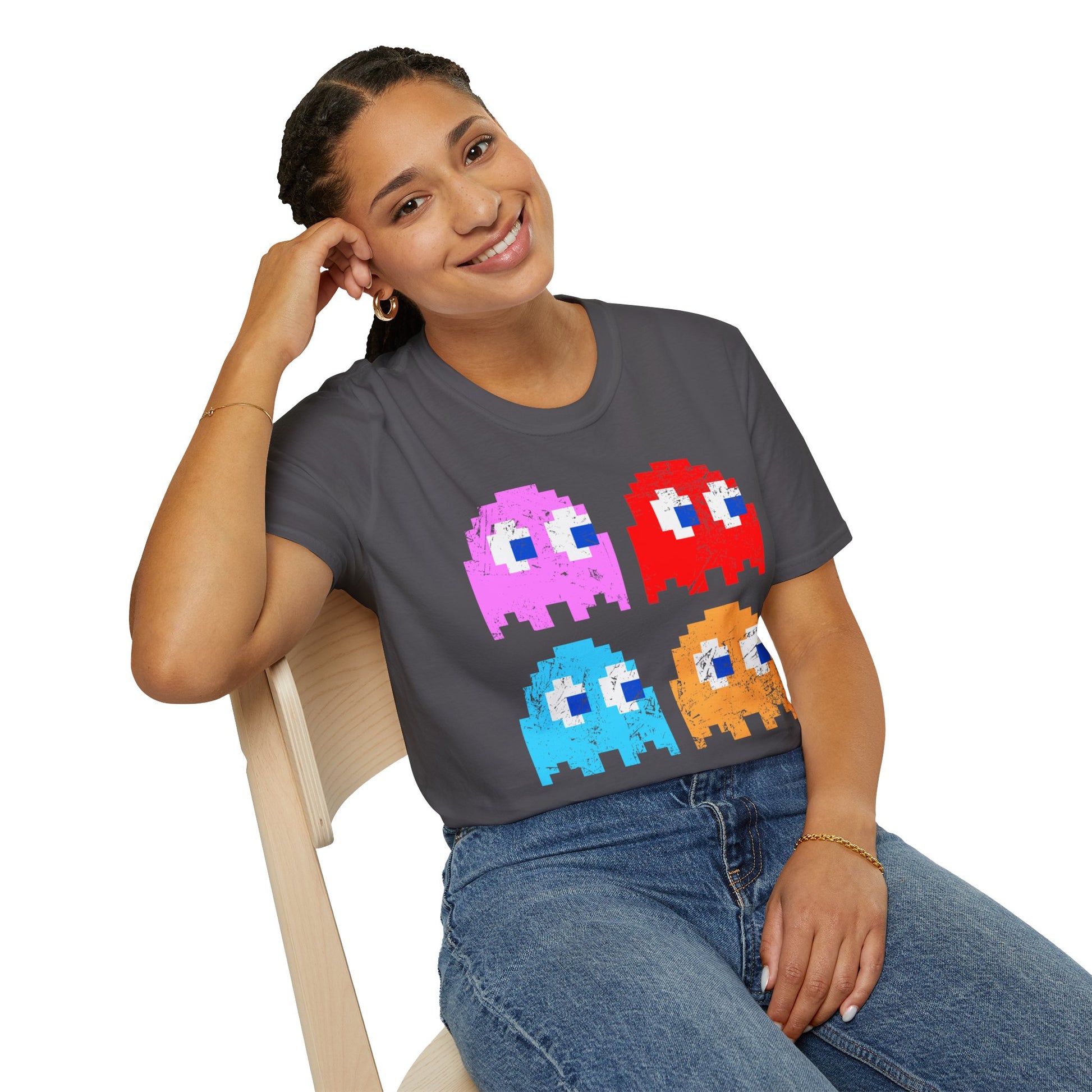 Video Game Figures | Unisex Softstyle T-Shirt - Conthur Shop