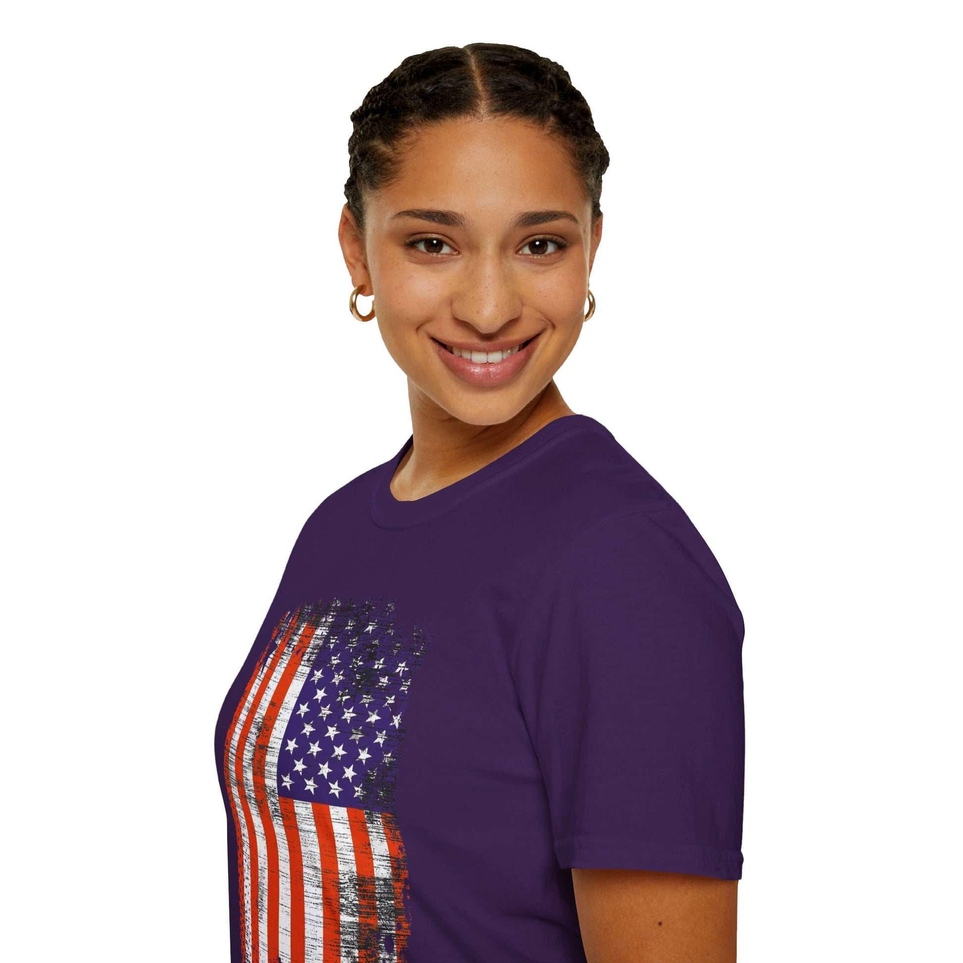 USA | Flag | Unisex Softstyle T-Shirt - Conthur Shop