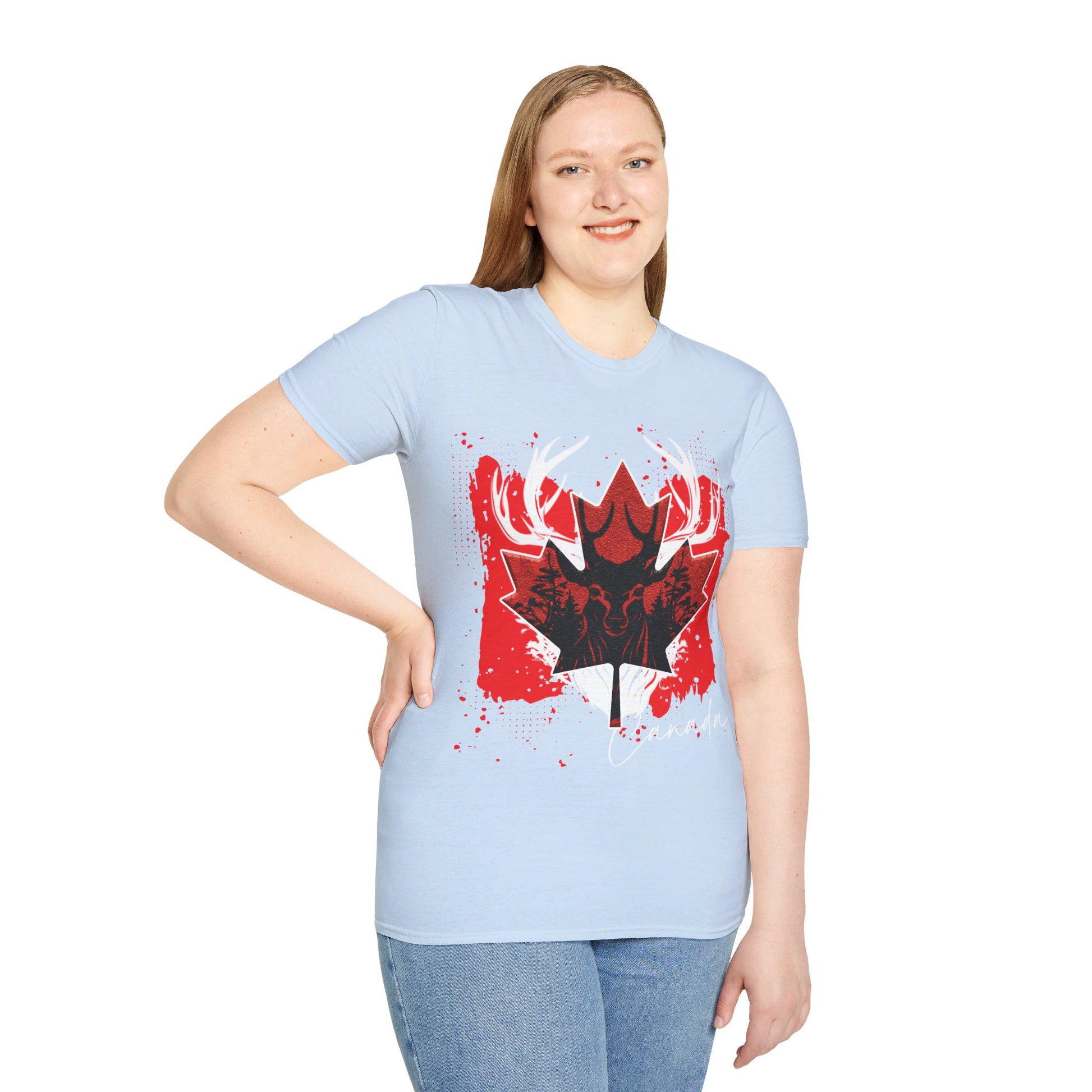 Canada | Deer | Unisex Softstyle T-Shirt - Conthur Shop