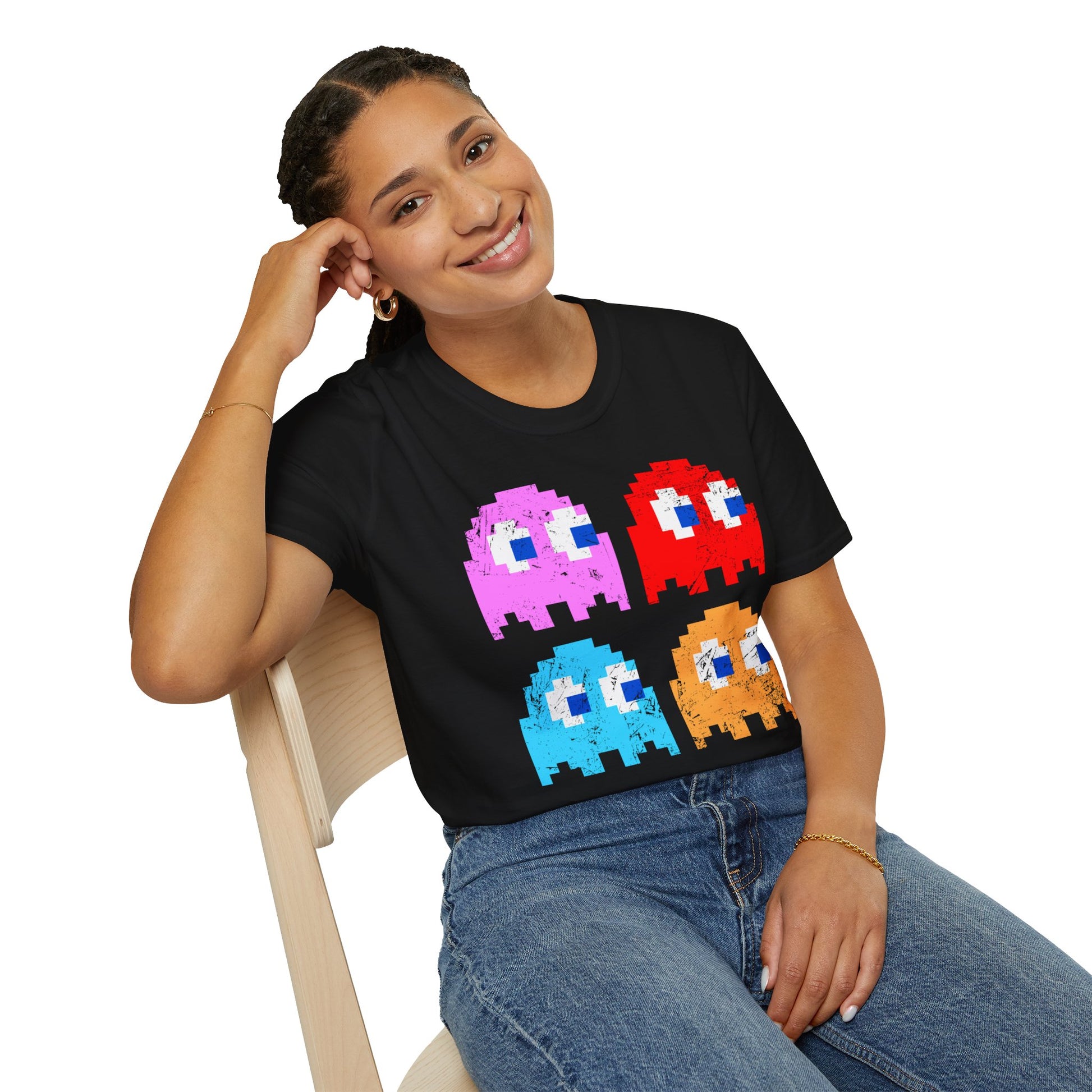 Video Game Figures | Unisex Softstyle T-Shirt - Conthur Shop