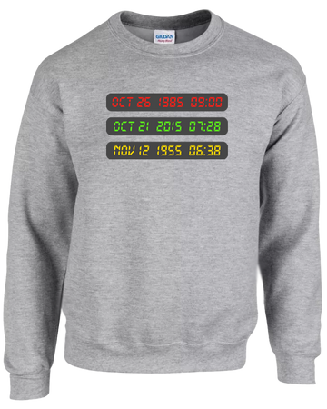 DeLorean Date | Crewneck Sweatshirt | S-5XL